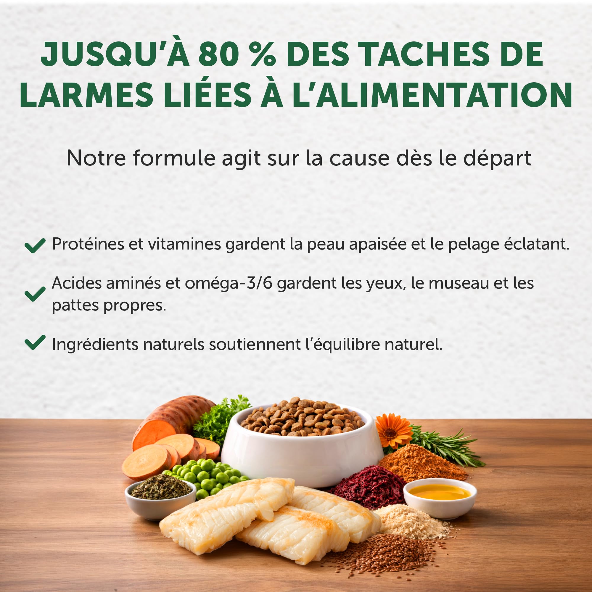 Nature's Protection Superior Care Aliment Chien, Poisson Blanc 4 kg | Anti-traces de larmes, pelage blanc éclatant, Grandes croquettes, Pelages blancs/clairs, Toutes races, Chiots et adultes