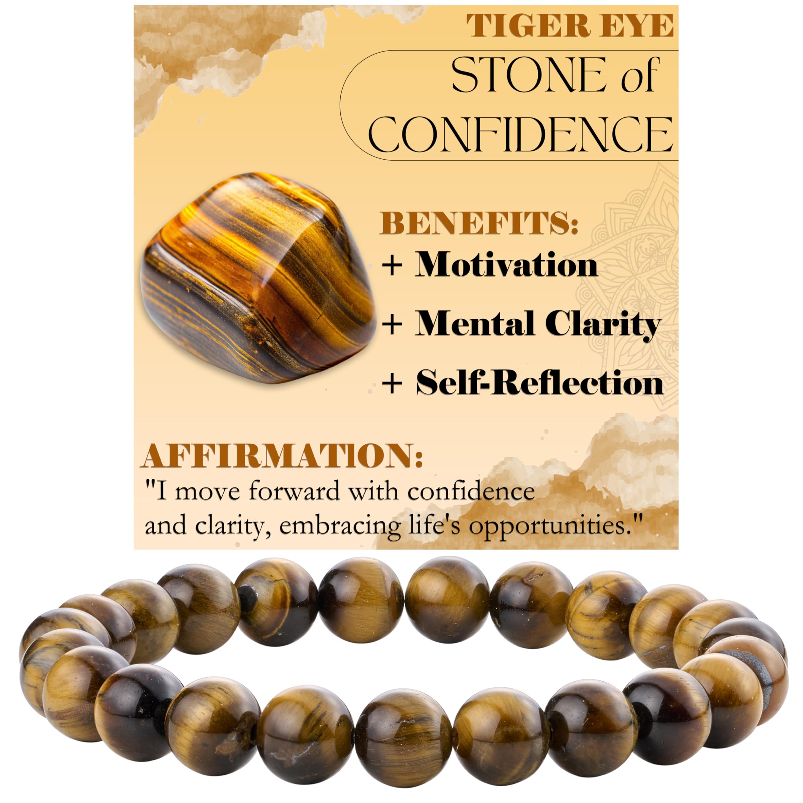 Bivei 8mm Beaded Bracelets for Women Handmade Semi Precious Natural Stone Stretch Elastic Jewelry Yoga Protection Gifts