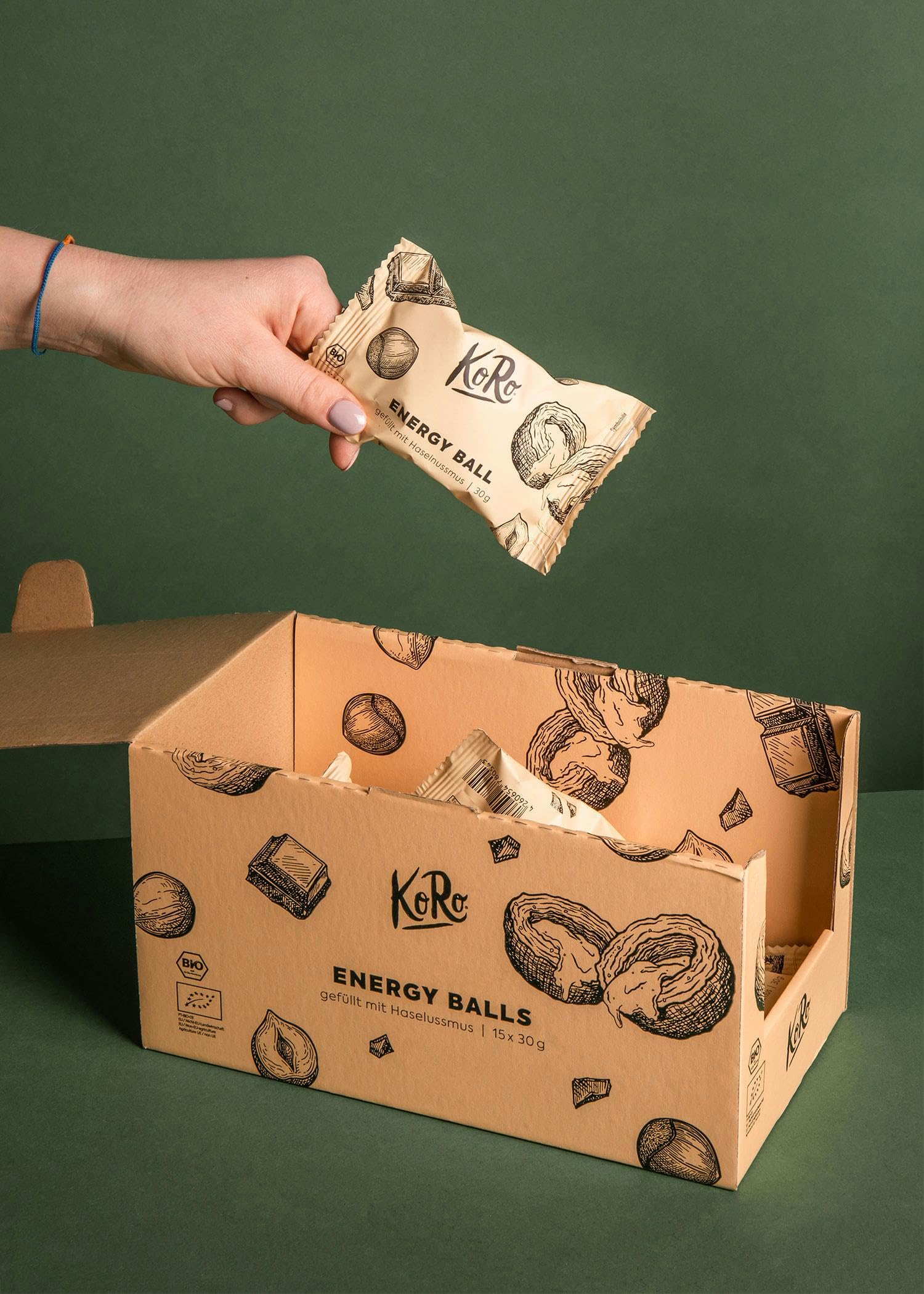 KoRo - Energy Ball à la noisette bio 14 x 30 g