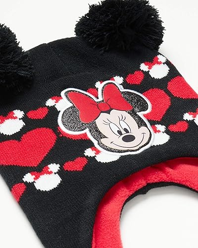 Miniatura 4 de Disney Conjunto de gorro de invierno de Minnie Mouse y Vampirina para niñas y 2 pares de guantes o guantes (bebéniña pequeña)
