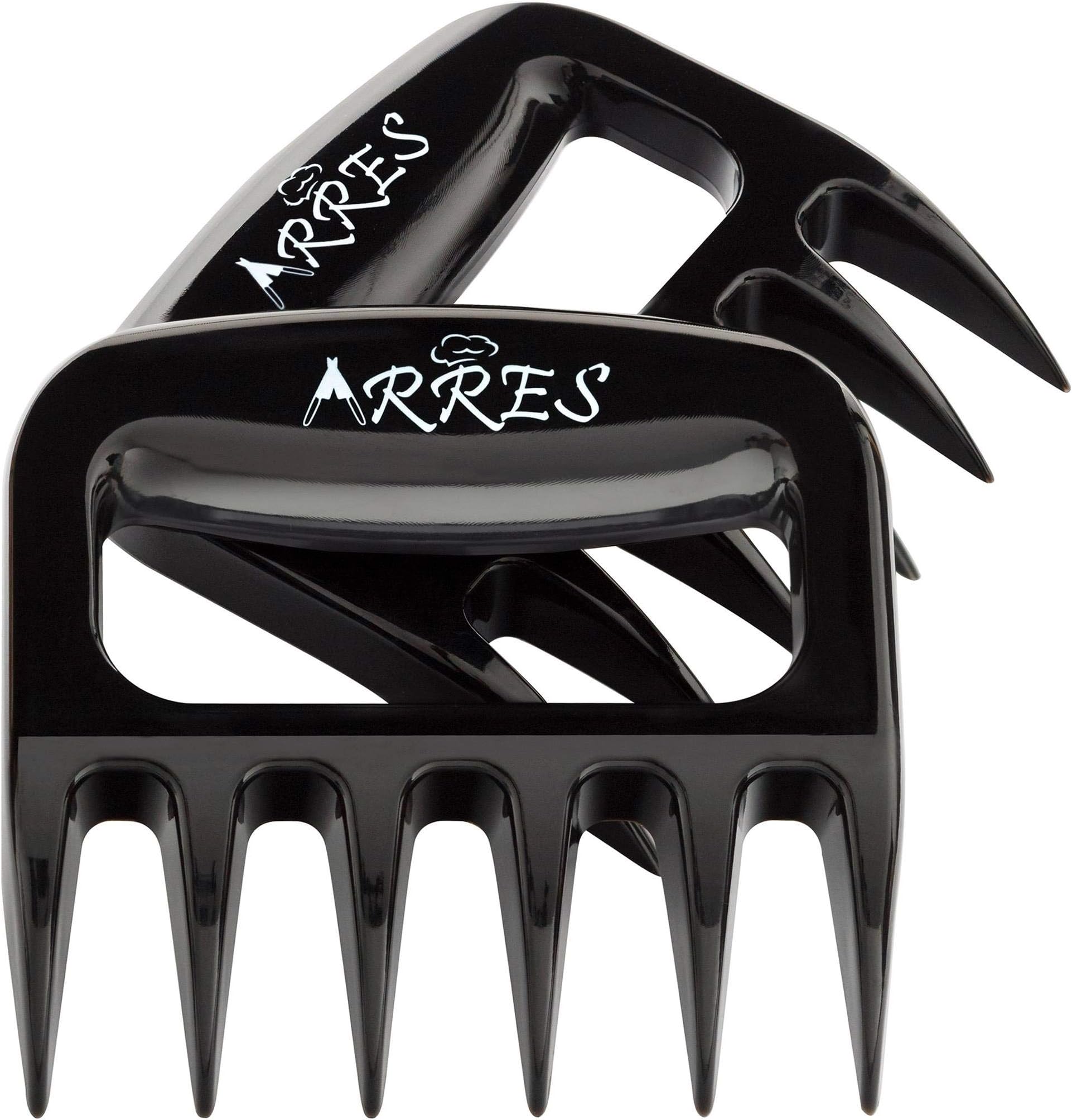 Arres Pulled Pork Claws & Meat Shredder - BBQ Grill Tools and Smoking Accessories for Carving, Handling, Lifting (Meat claws)