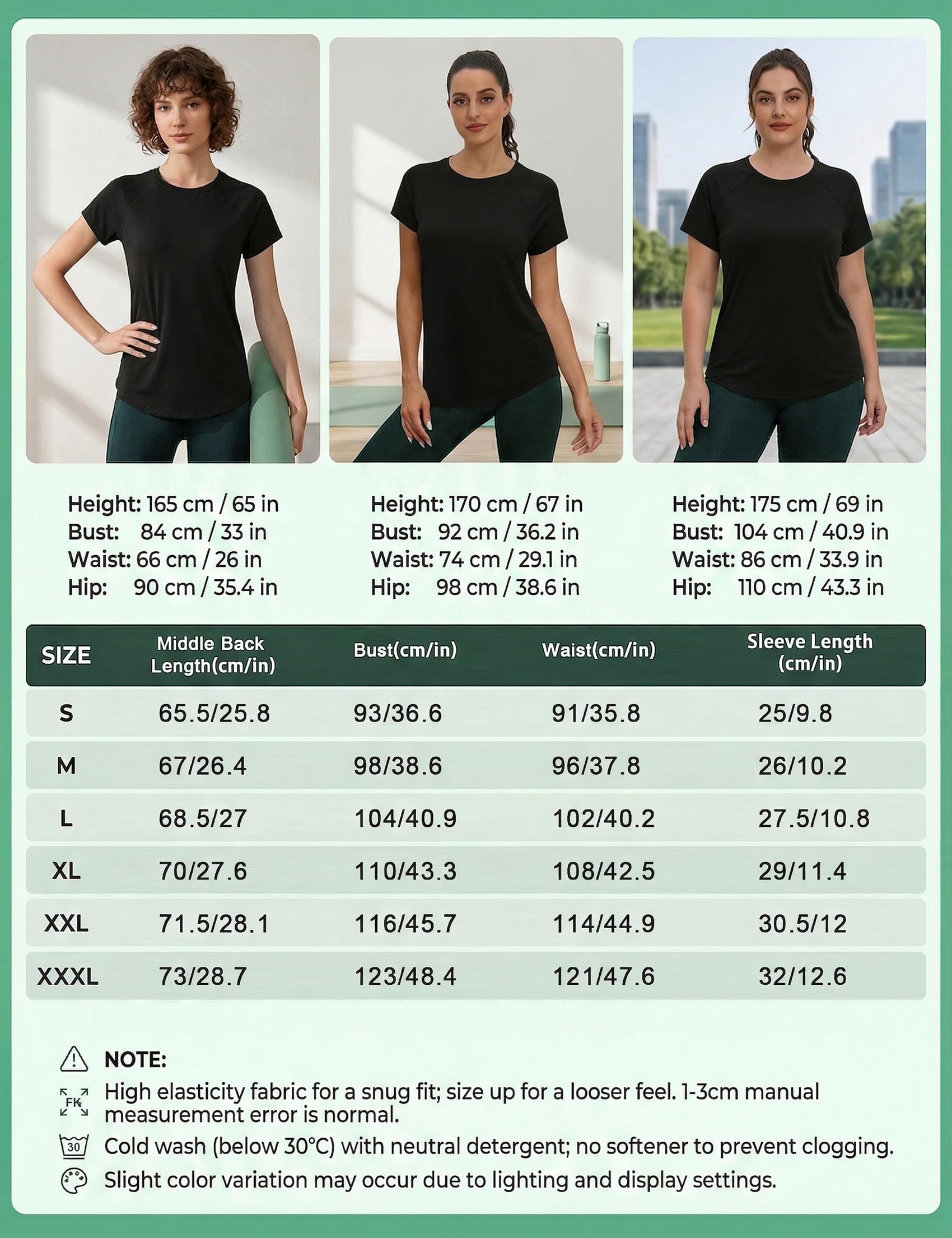 Camiseta Deportiva Mujer Manga Corta Cuello Redondo Camisetas Deporte Malla Trasera Secado Rápido y Transpirable Fitness Yoga Pilates S-XXL