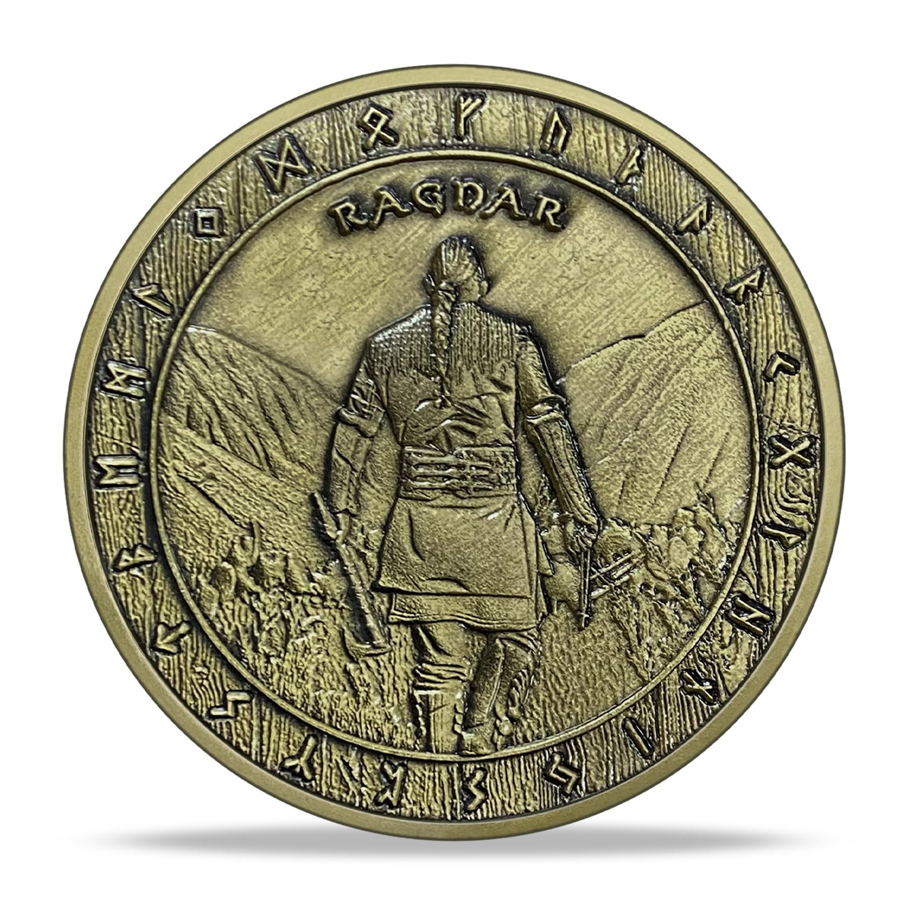 Imasoner Viking Valknut Coin Viking Symbol Rune Challenge Coin Gift Norse Mythology Talisman for Men