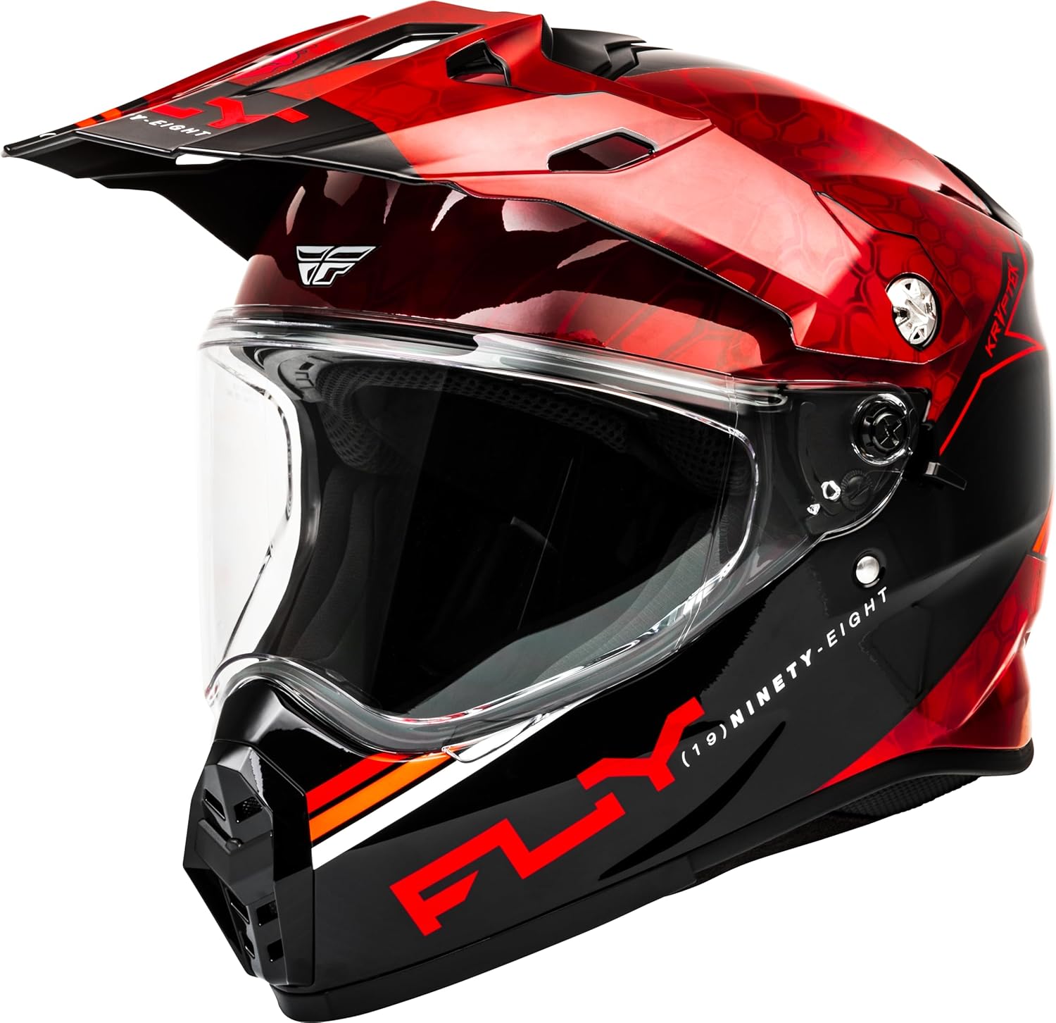 Fly Racing Trekker Conceal Helmet (Red/Black, Medium)