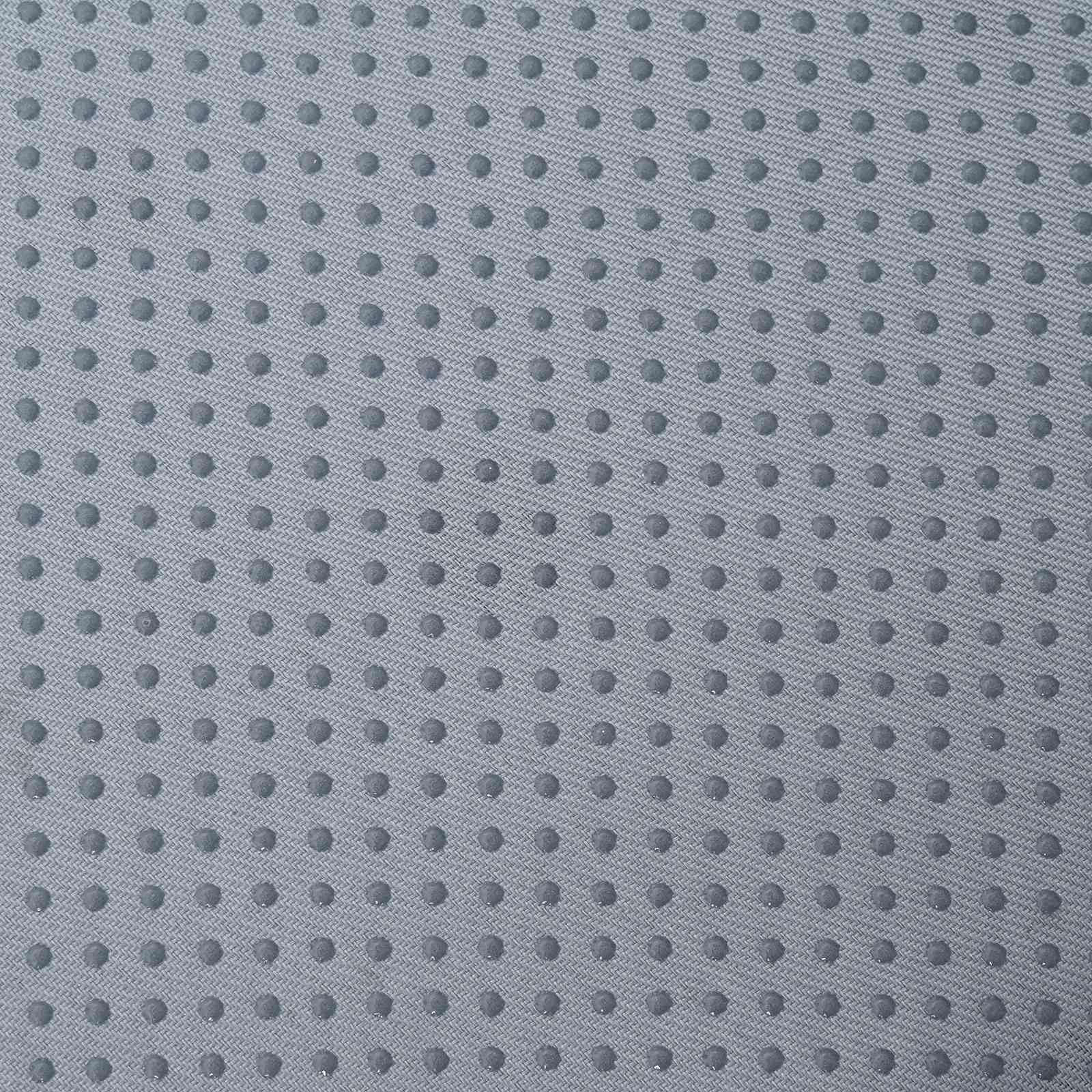 Cojín de asiento monocolor gris claro, 50 x 43 x 10 cm, espuma viscoelástica ergonómica con funda extraíble, antideslizante, para comedor, cocina, oficina, silla de ruedas y cojín de suelo