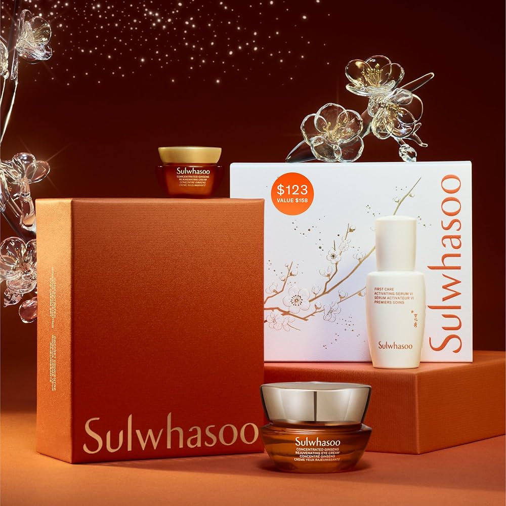 Sulwhasoo Concentrated Ginseng Rejuvenating Eye Cream Set - Korean