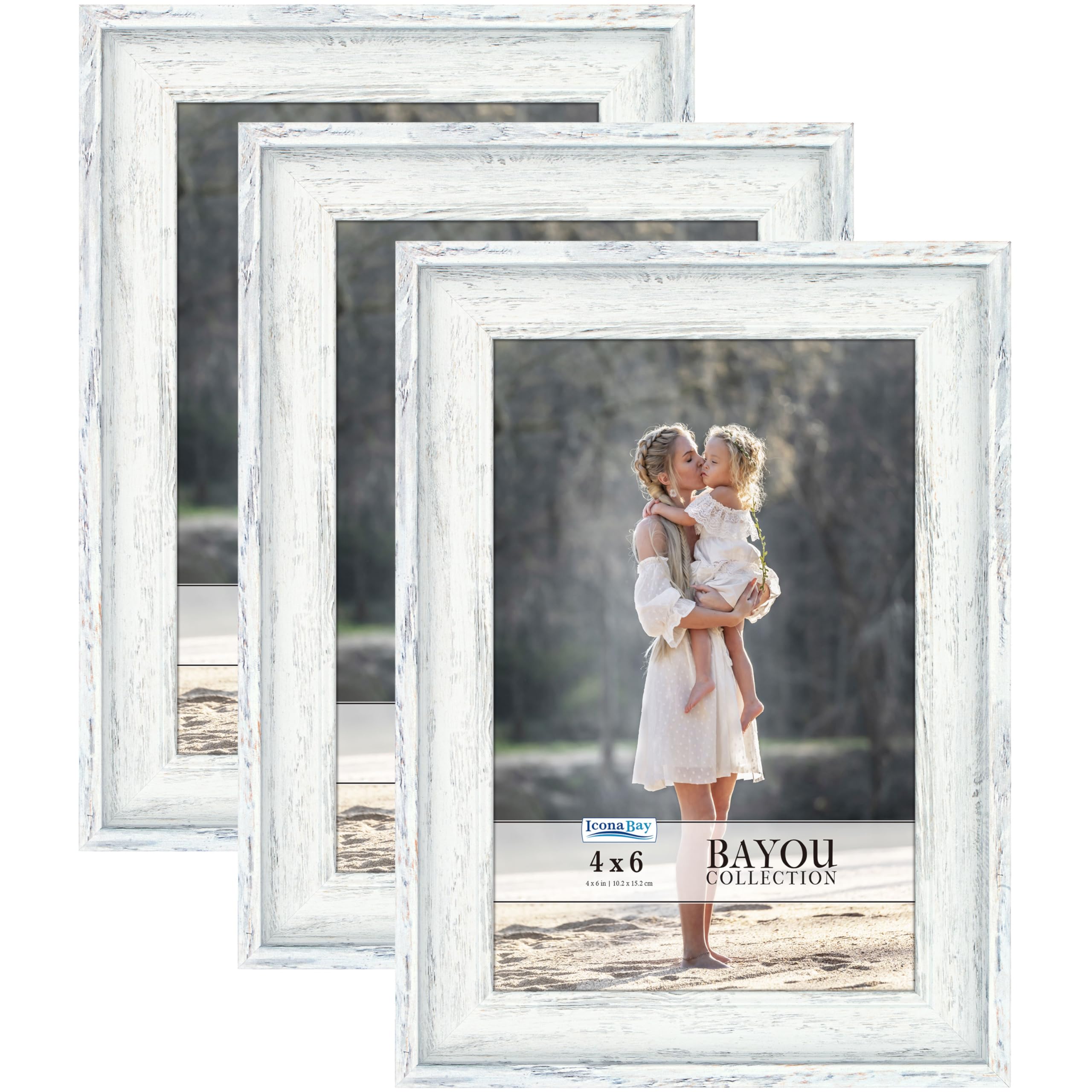 Cadres photo 10 x 15 cm pour décorer votre salon avec une ambiance marine Cape Cod lot de 3