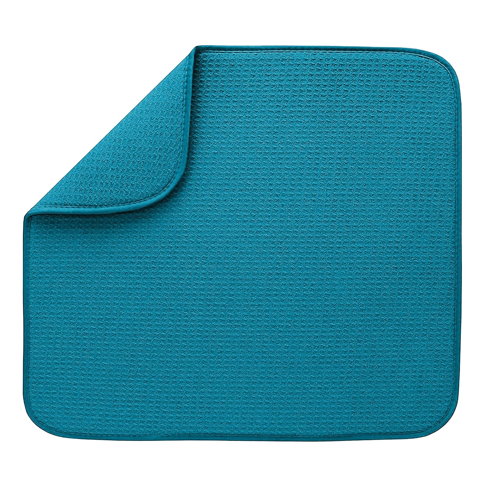 Mekalero Fiber Drying Mat Countertop Drain Pad Multipurpose Table Double-Sided Use Drainer for Kitchen Holiday Drying Mats for Kitchen Counter