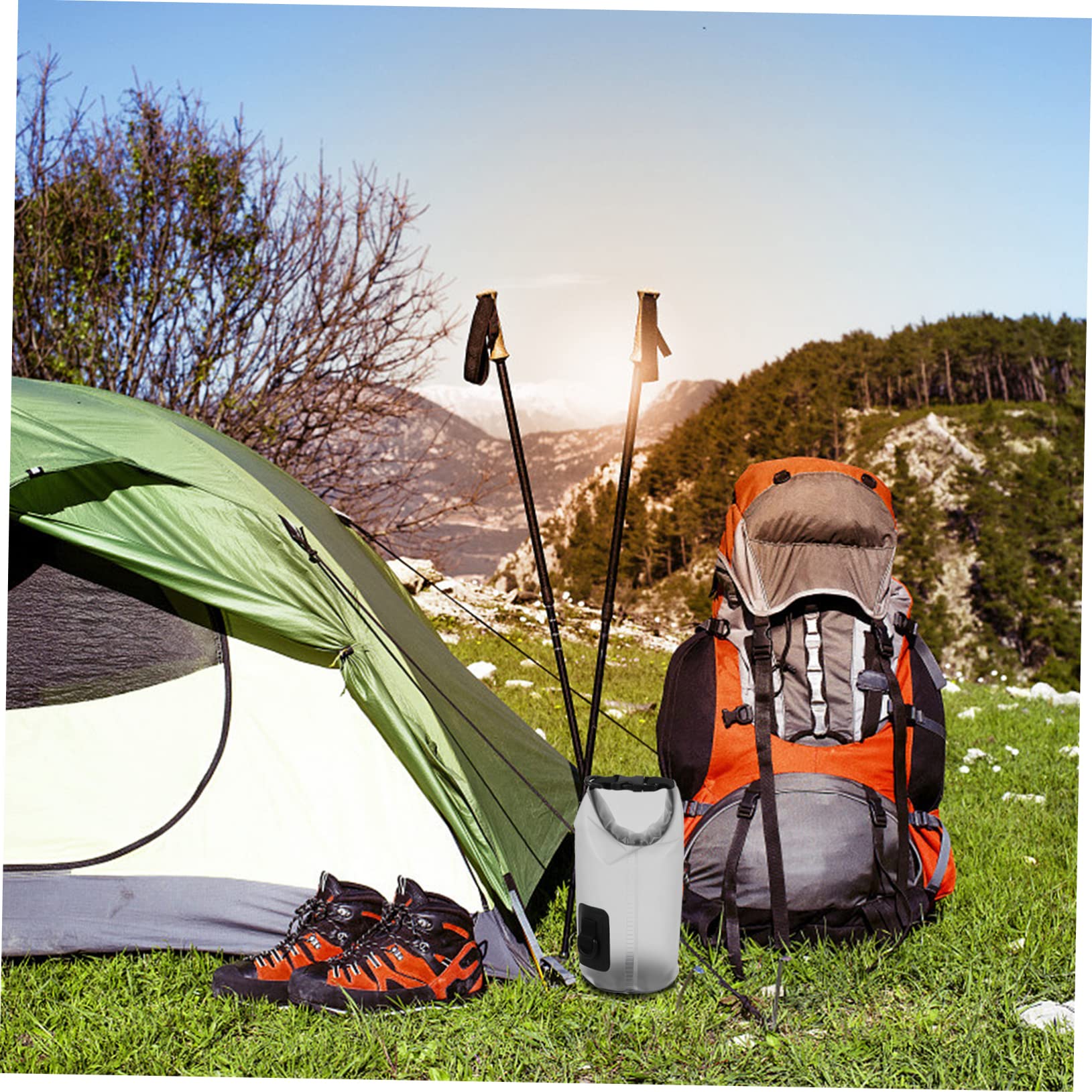 Hemoton 1Pc PVC Storage Bag Stylish Bucket Pouch for Swimming Beach Outdoor Activities Durable Multifunctional Design for Towel Storage