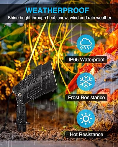 Miniatura 3 de SUNVIE Iluminación al aire libre del atardecer al amanecer 120 V, focos LED de paisaje al aire libre con sensor de fotocélula luces impermeables