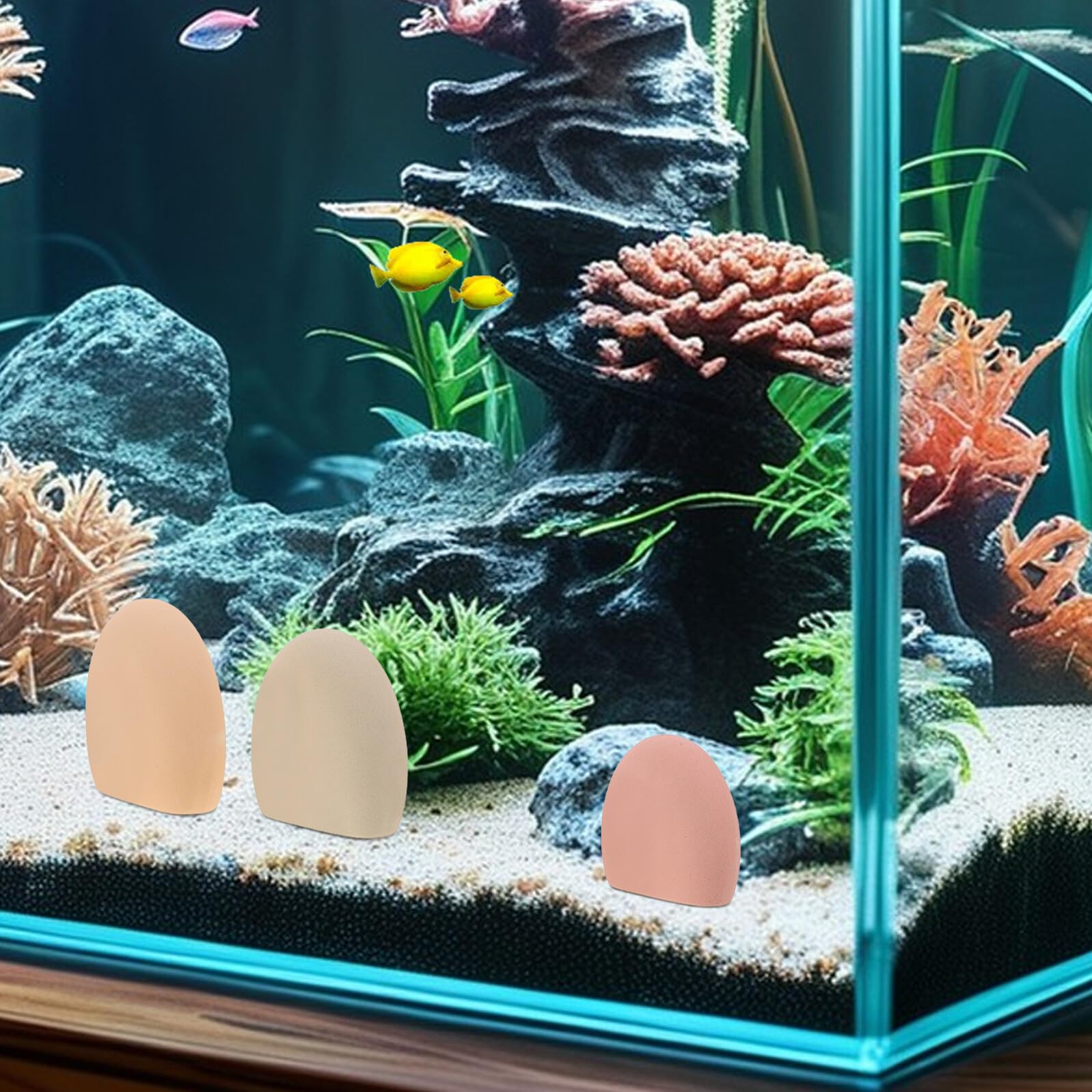 4 Szt Żwiru Dekoracyjnego Do Akwarium Terrarium Wodospadu Małych Skał Ogrodowych Małych Ozdobnych Skał Dekoracyjnych Kamieni Ogrodowych Kolorowych