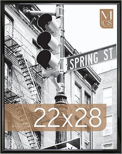 Miniatura 20 de MCS Trendsetter - Marco para póster de película, 27 x 40 pulgadas, color negro, alto brillo, vertical y horizontal, para colgar en la pared, marco