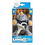 Dr. Brown\'s Baby Lovey Pacifier and Teether Holder, Triceratops with Gray HappyPaci, 100% Silicone, 0-6m (Packaging May Vary)