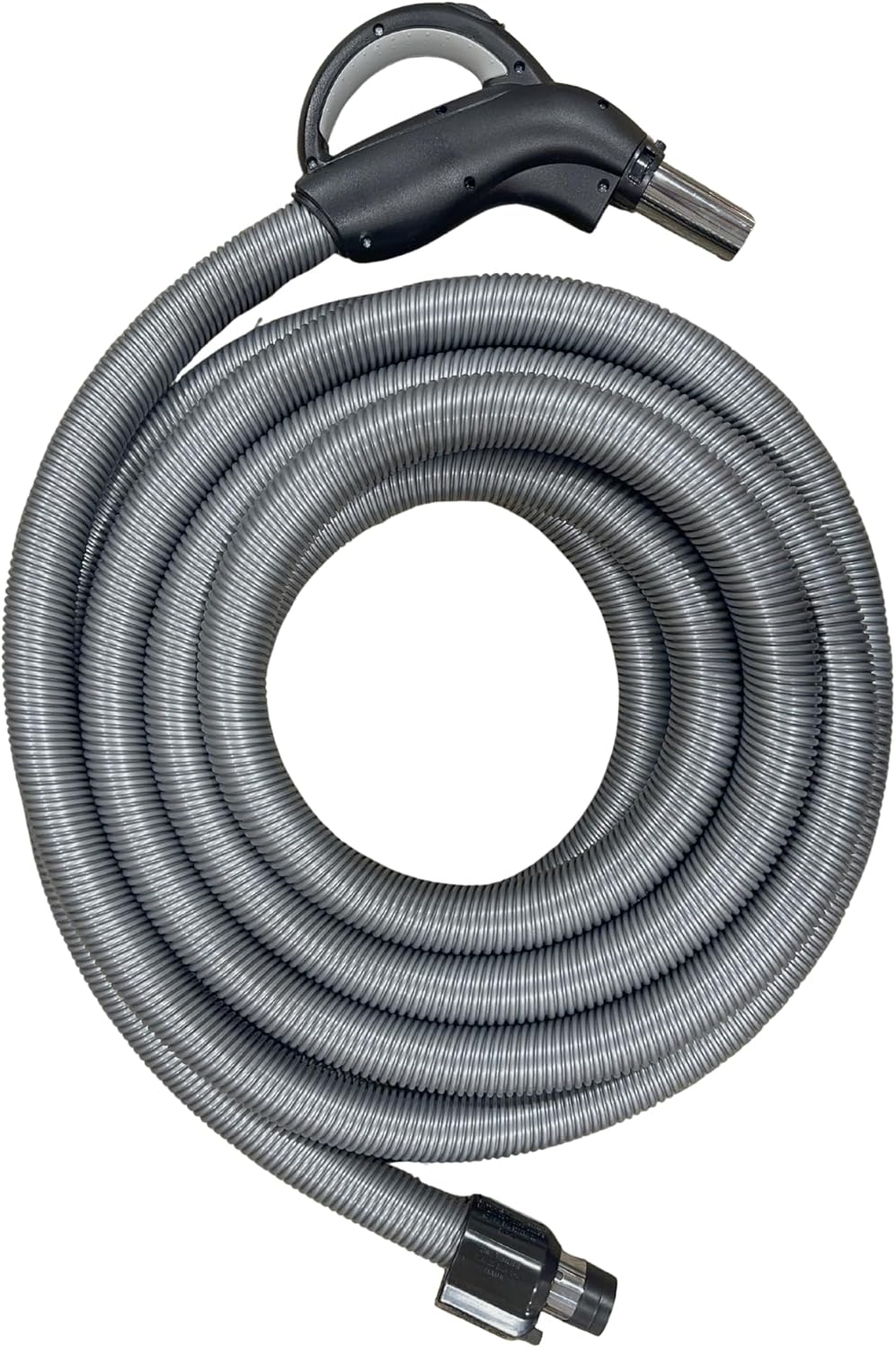 Wessel-Werk Dual Voltage Central Vacuum Hose | Ergonomic Progression Handle | 3-Way Switch & Airflow Control | 360° Swivel | Crushproof (35 ft Direct Connect)