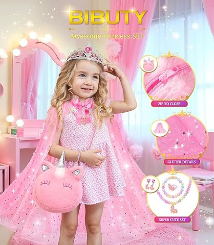 Miniatura 2 de Kit de maquillaje para niñas BIBUTY, juguetes de princesa, maquillaje de juego de simulación, juguetes de maquillaje para niñas