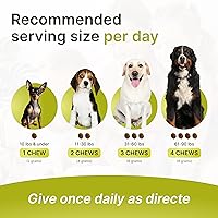 Vista 8 de Multivitamínico 23 en 1 para perros – Masticables suaves con glucosamina, condroitina, MSM, probióticos, arándano, biotina, zinc, aceite de salmón