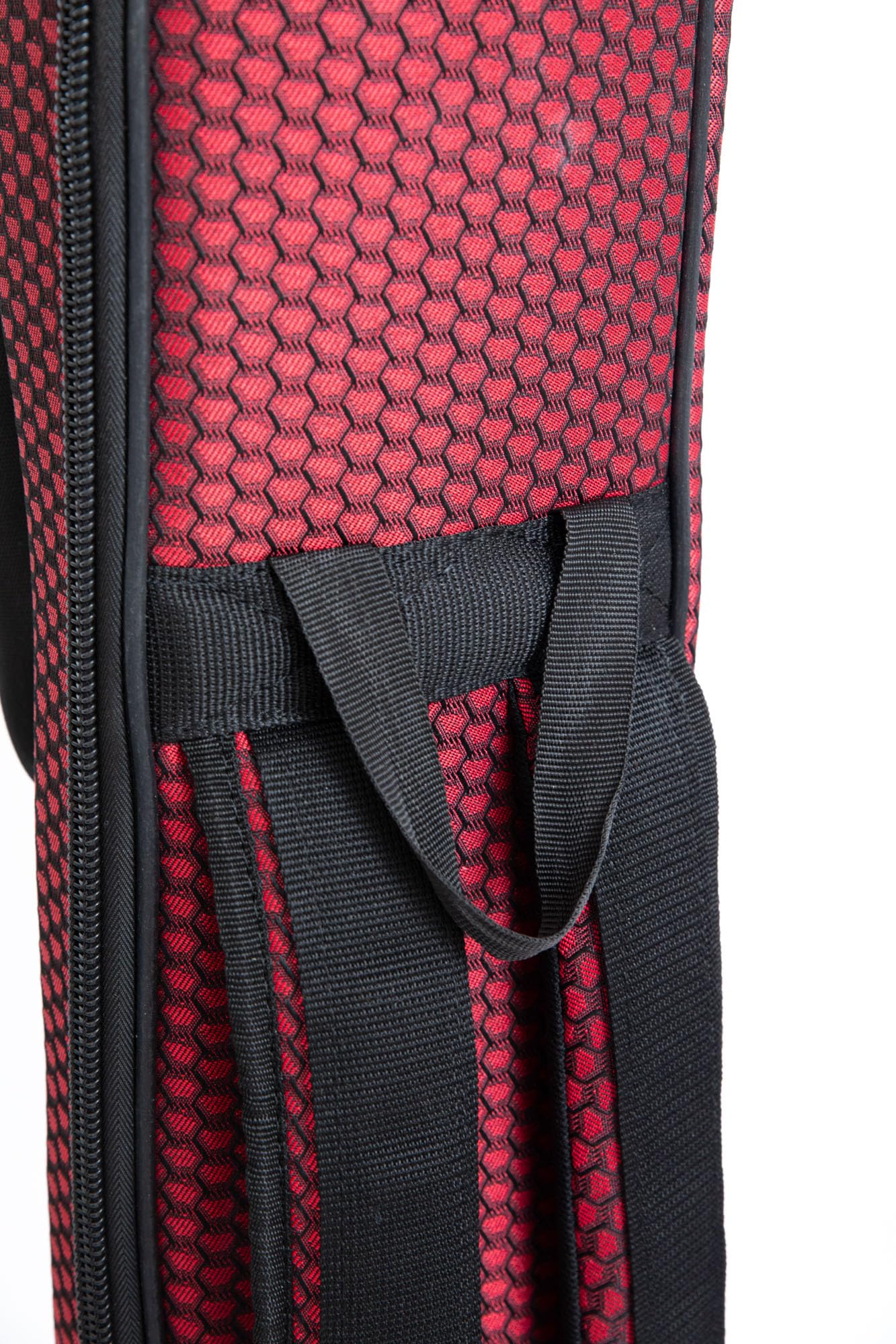 Saz Baglama-Tasche OXY gepolsterte Gigbag, sichere und starre Hülle, starker Reißverschluss, Rot