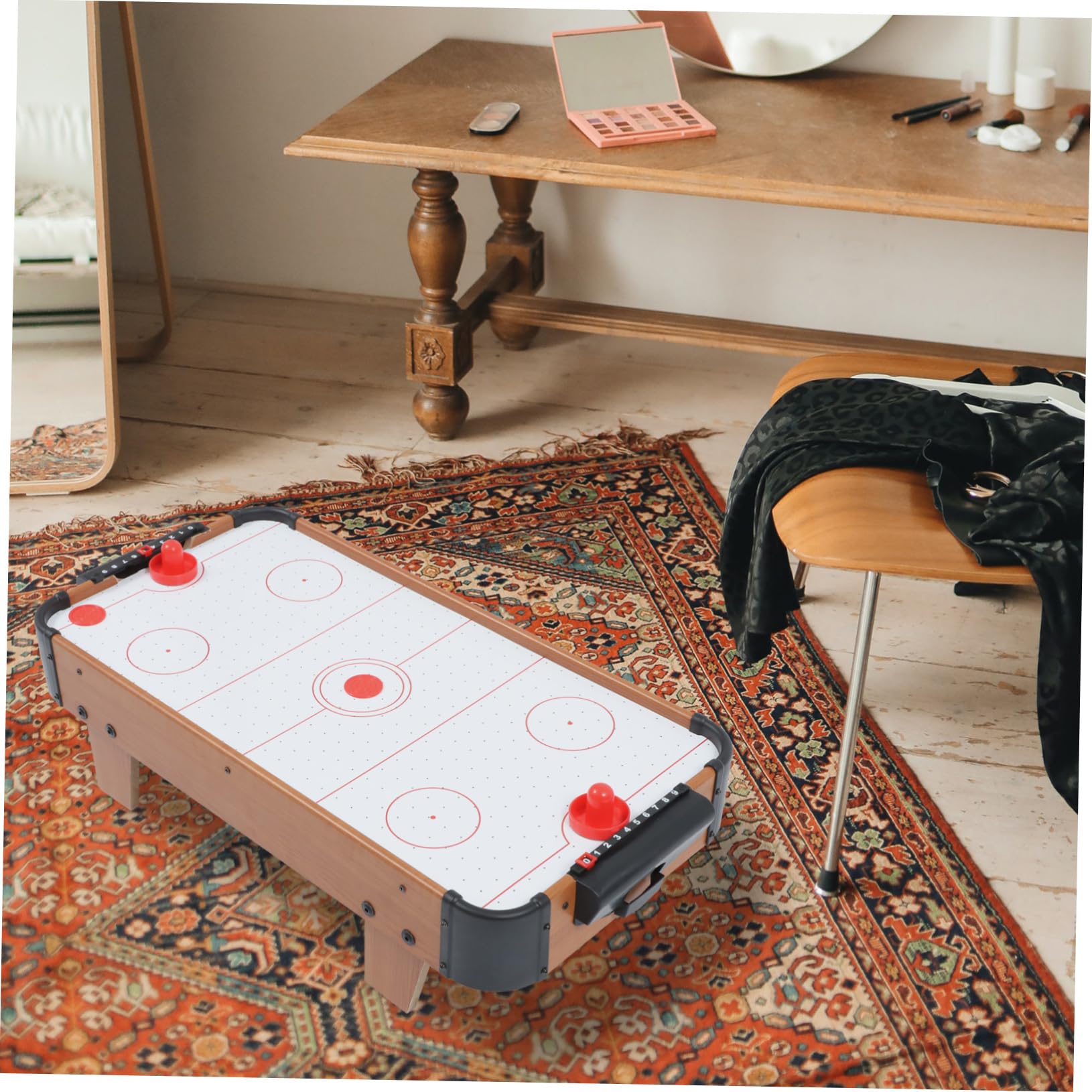 Toyvian Mini Jeu De Hockey sur Glace De Table Jeu De Compétition Amusant pour Garçon Fille avec Tableau Affichage