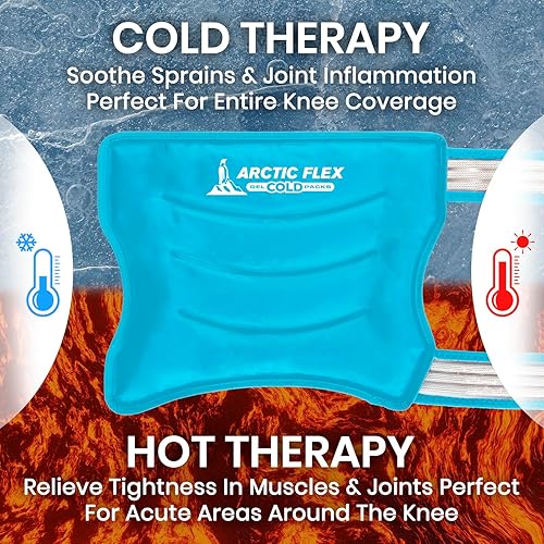 Miniatura 4 de Arctic Flex Envoltura de hielo de cadera después de la cirugía, soporte de gel reutilizable para bursitis de cadera, reemplazo, alivio del dolor,