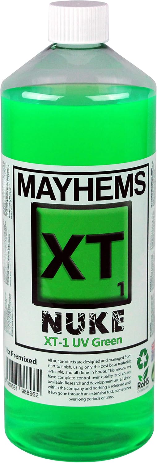 Mayhems, XT1 Premixed PC Coolant, Computer Water Cooling Fluid, Liquid Cooling, Thermal Performance Series, 1 Litre