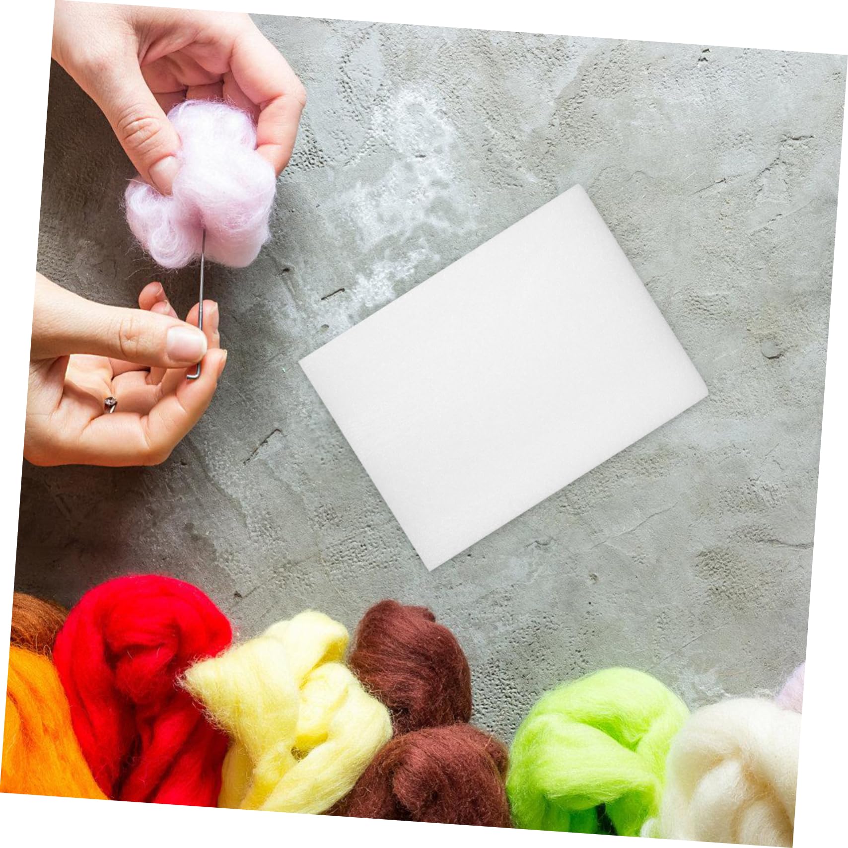 Beatifufu Flat Panel Foams Pad 6pcs Needle Felting Foams Pad Felting Pin Cushion