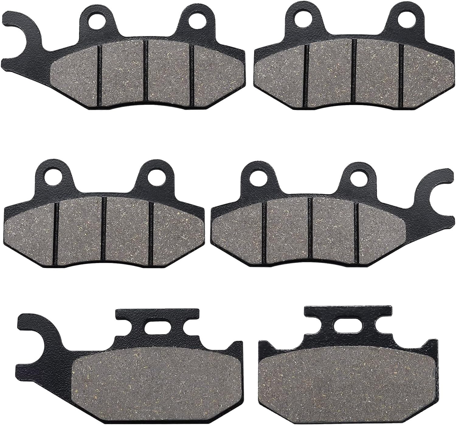 Brake Pads Front & Rear for Yamaha Rhino 660 YXR660 4x4 2004-2007 Rhino 450 YXR450 4x4 2006-2009 Raptor 700 700R YFM700 YFM700R 2006-2012