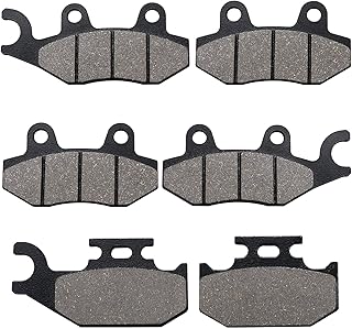 Brake Pads Front & Rear for Yamaha Rhino 660 YXR660 4x4 2004-2007 Rhino 450 YXR450 4x4 2006-2009 Raptor 700 700R YFM700 YFM700R 2006-2012