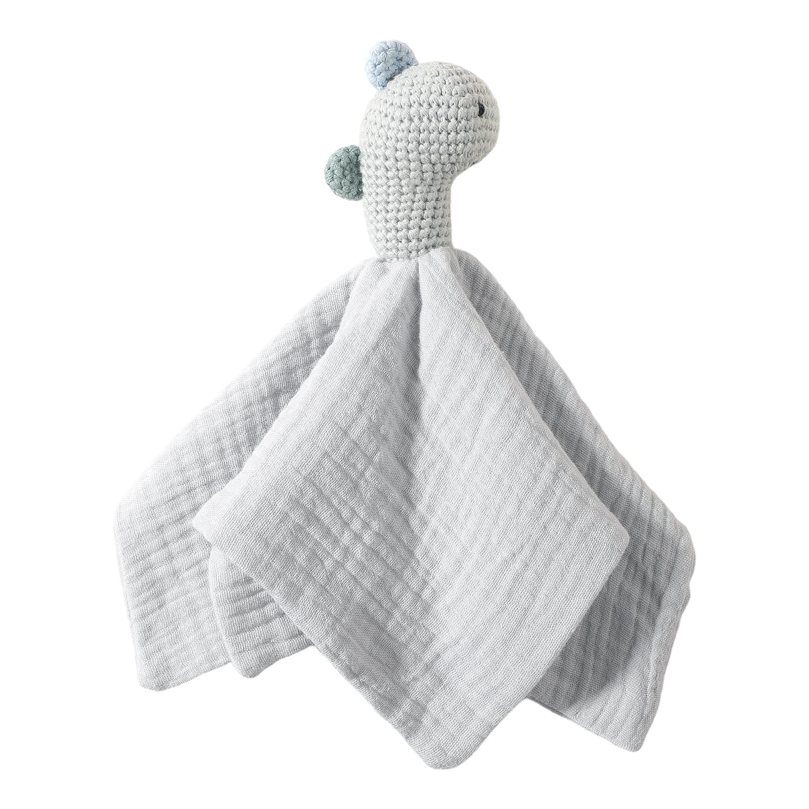 kokdid Lovely Baby Soother Doll Crocheted Animal Appease Comforting Towel Pacify Handkerchief for Newborns and Toddler Appease Towel