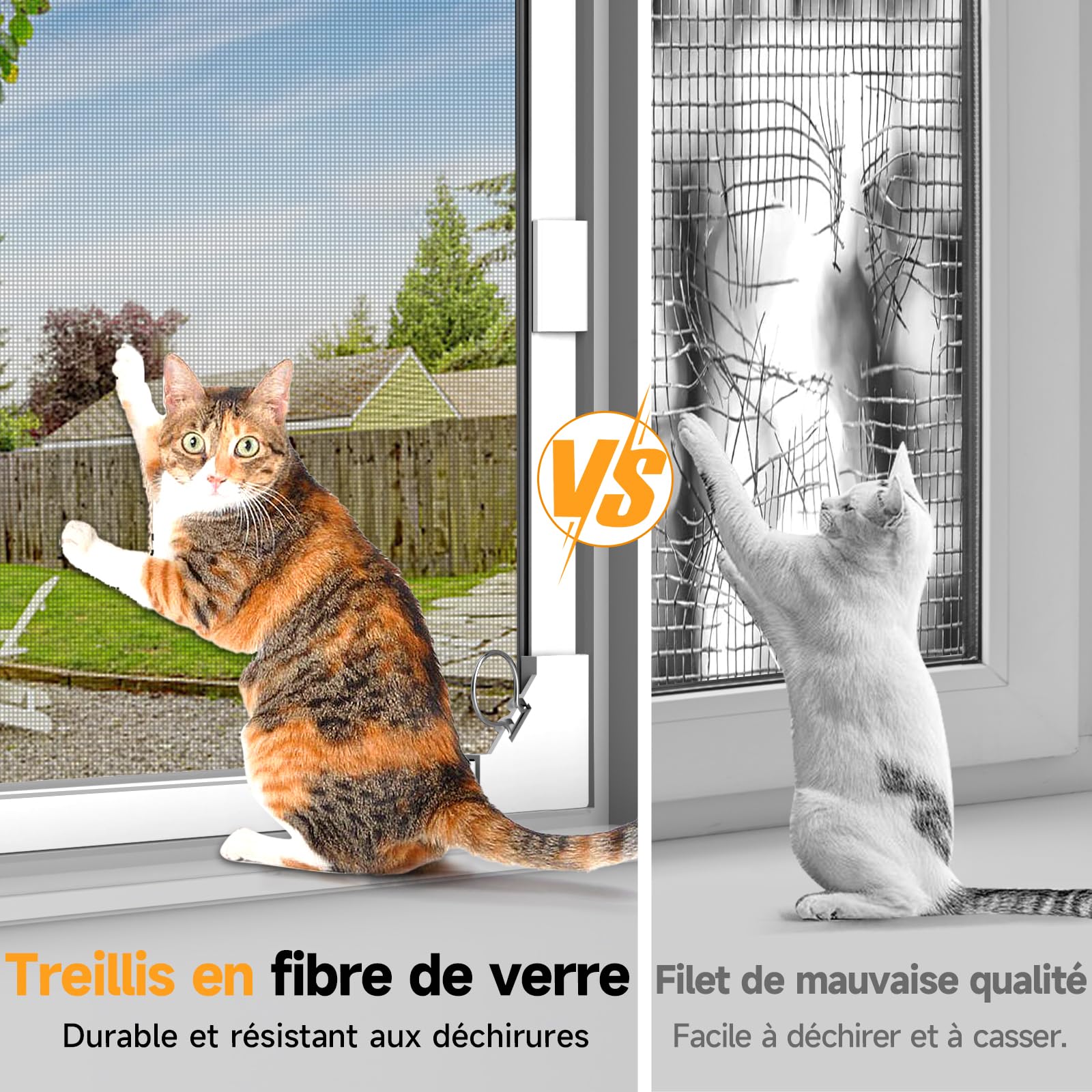 Moustiquaire Magnétique Fenêtre 130 x 150 cm Fibre de Verre | Cadre magnétique robuste, fixation stable, fibre de verre résistante, protection contre les insectes