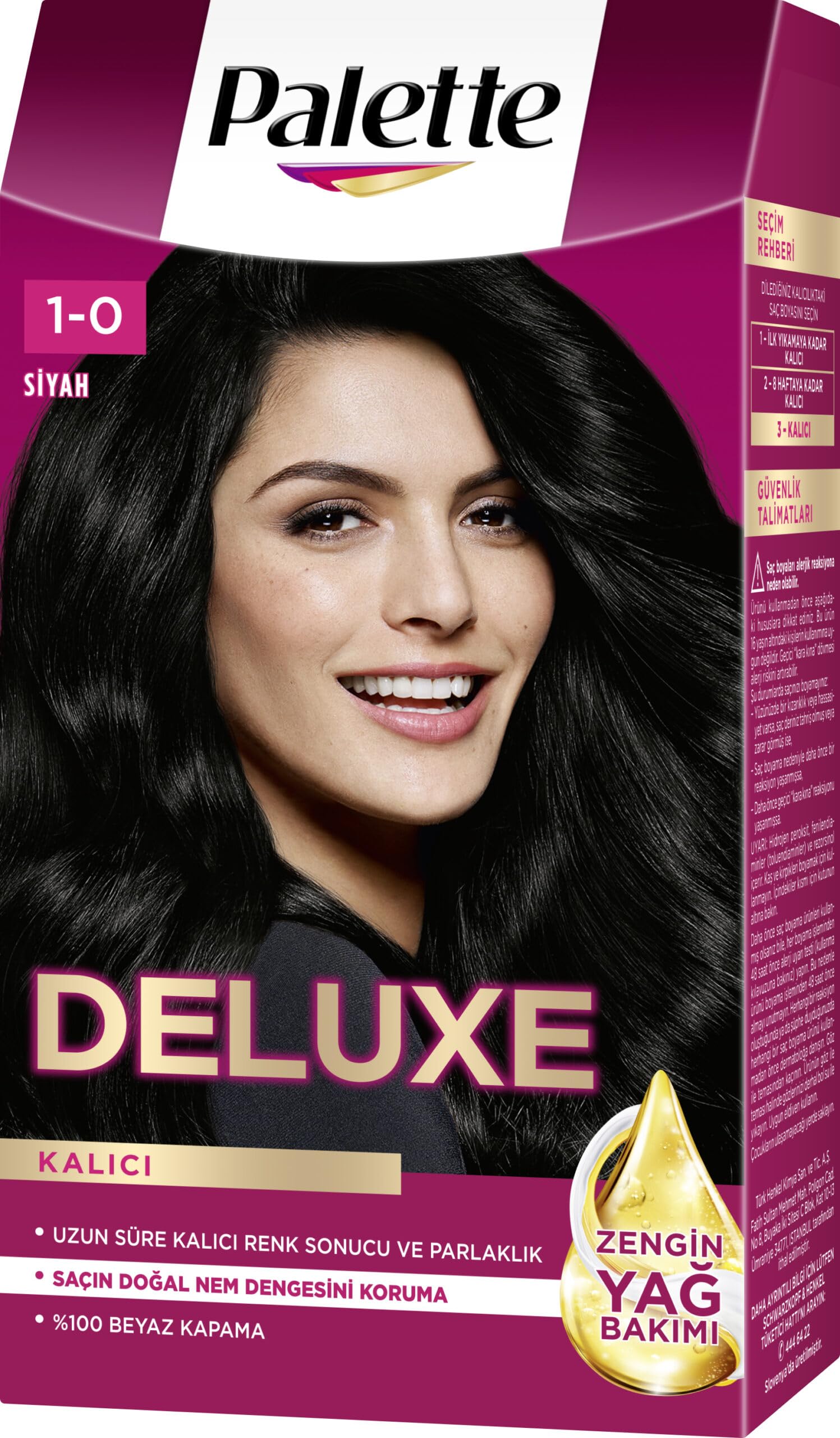 Palette Deluxe 1-0 Siyah Saç Boyası