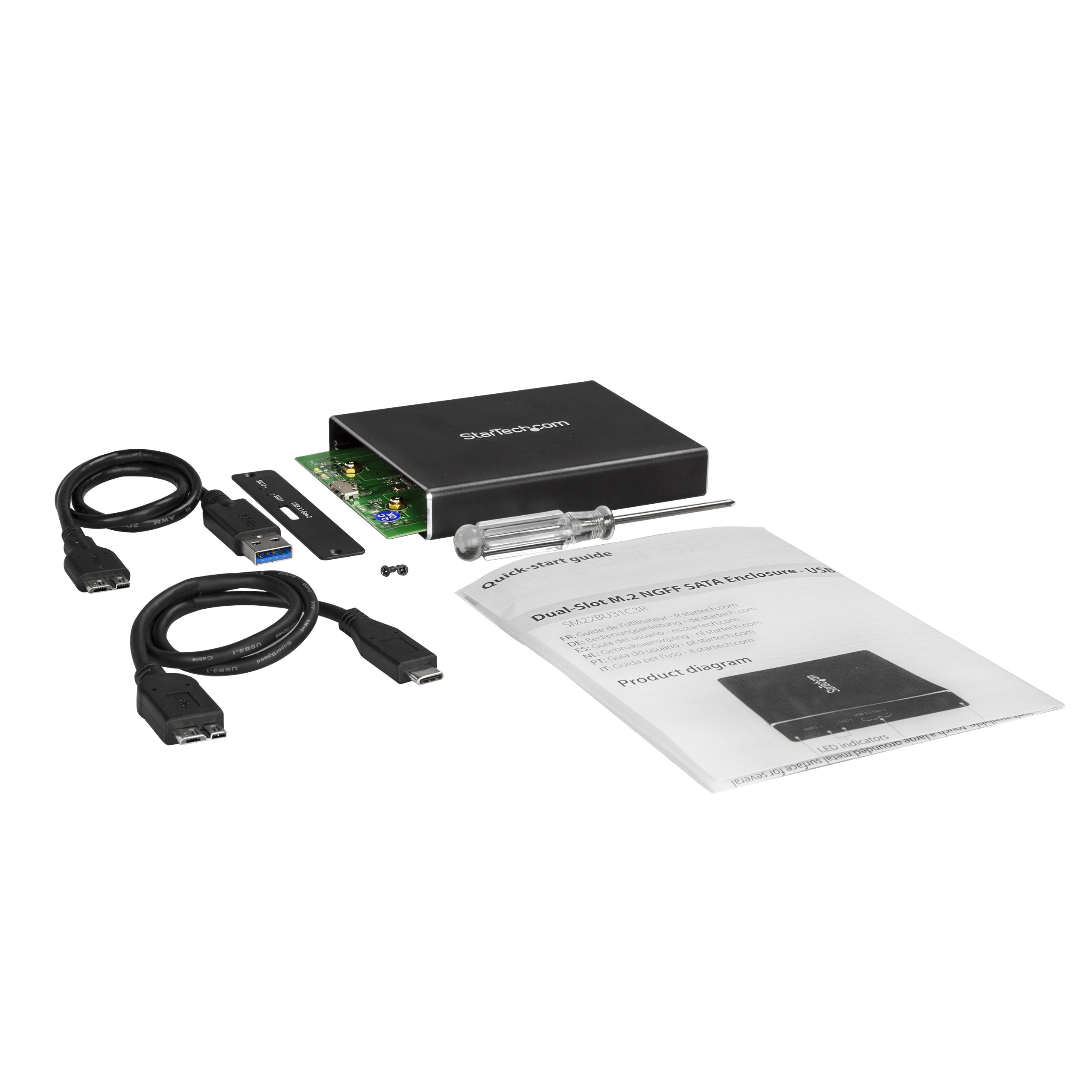 BOX ESTERNO USB 3.1 A 2 SLOT M.2 N