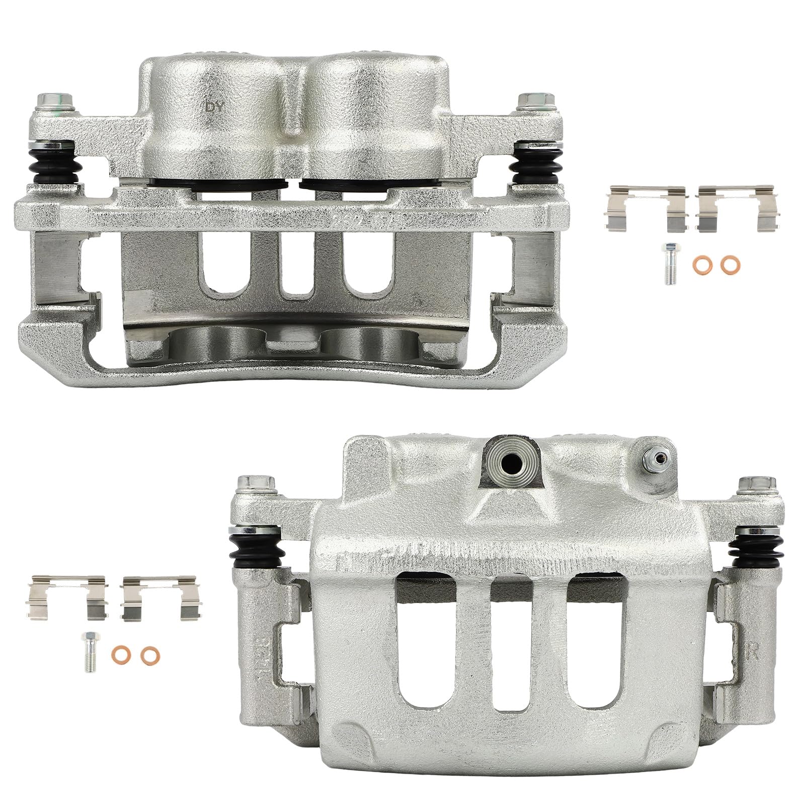 SCITOO 18B4841 18B4840 Front Left &amp; Right Disc Brake Calipers w/Bracket Fit For Ford For Crown Victoria 2003-2011,For Mercury For Marauder 2003-2004, Double Pistons