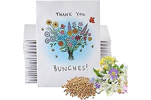 American Meadows Wildflower Seed Packets 'Thank You Bunches' Party Favors
