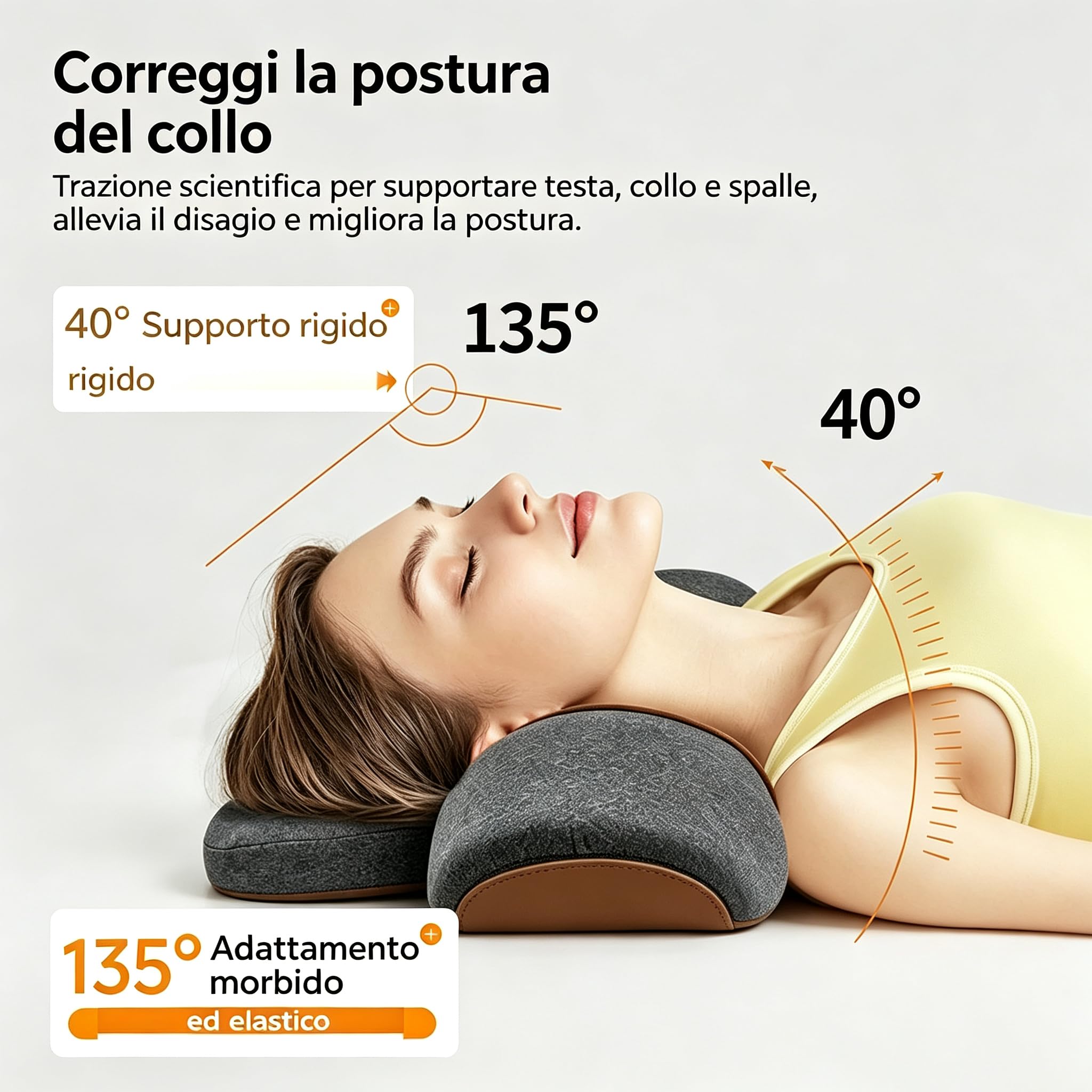 serealab Massaggiatore cervicale 3 in 1 con riscaldamento