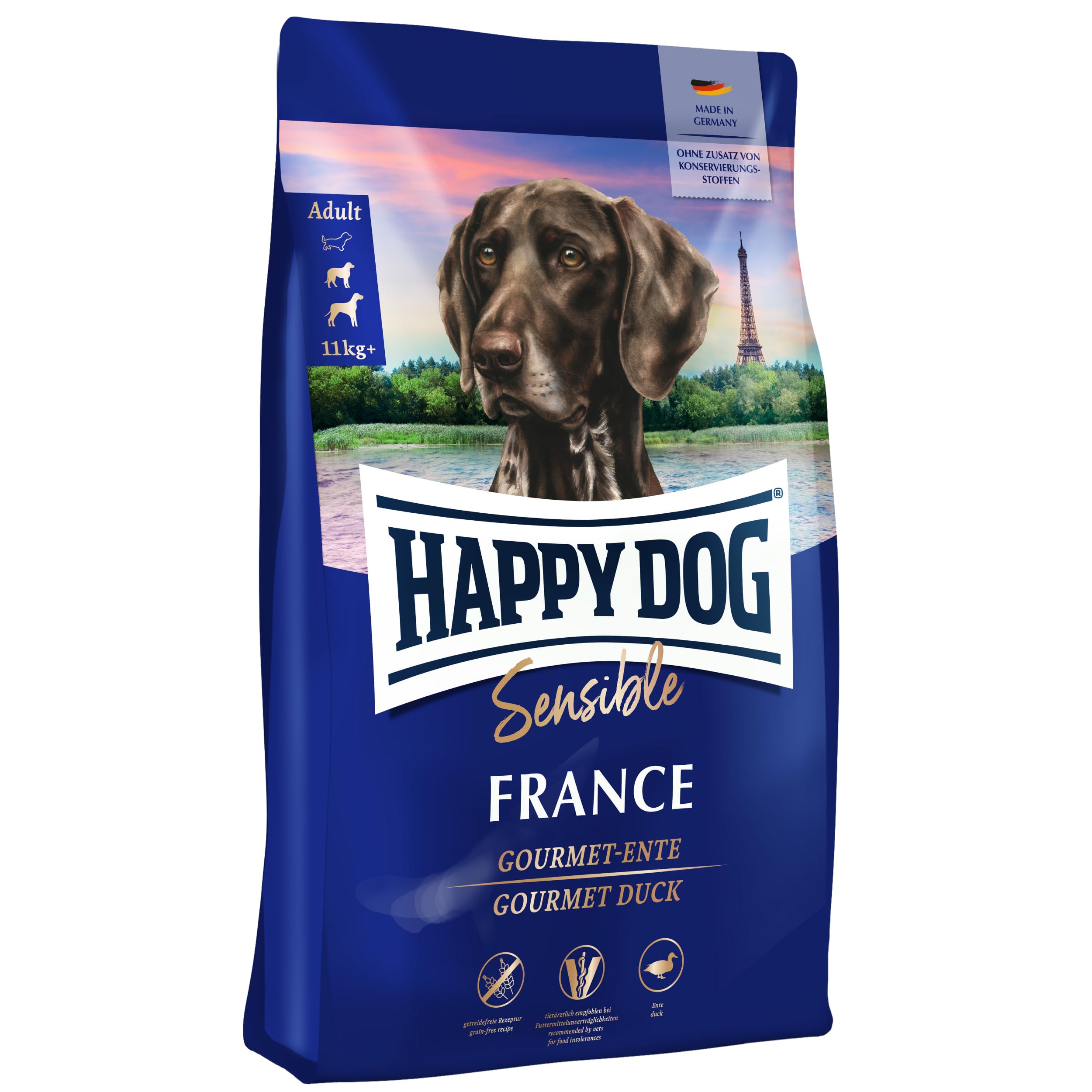 Happy Dog 60559 - Sensible France Gourmet - sucha karma dla psów dorosłych - zawartość 1 kg