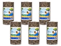 JCs Wildlife Finch Favorite Premium Bird Seed Small with Hole Cylinder (6 Cylinder)
