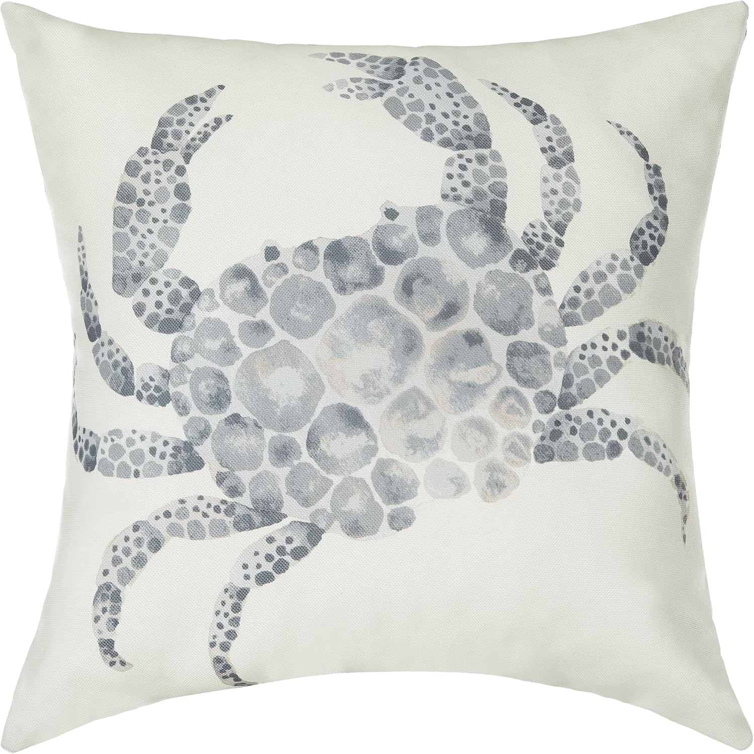 C&F Home Pebble Crab HD Printed Indoor/Outdoor Accent Throw Pillow 18" x 18" Versatile Summer Beach House Nautical Coastal Home Living Room Sofa Couch Chair Patio Porch 100% Polyester Decor Decoration