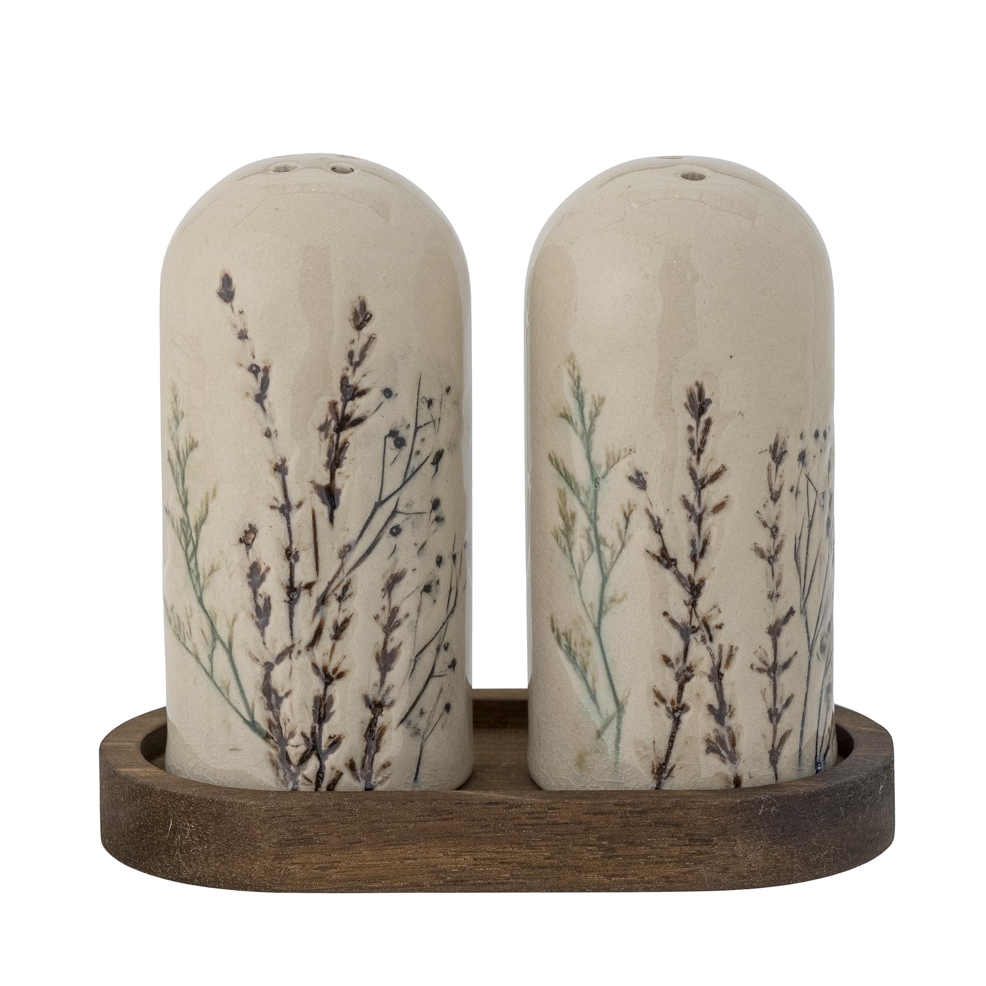 Bloomingville - Bea 82058377 Salz- und Pfefferstreuer Steingut, Natur