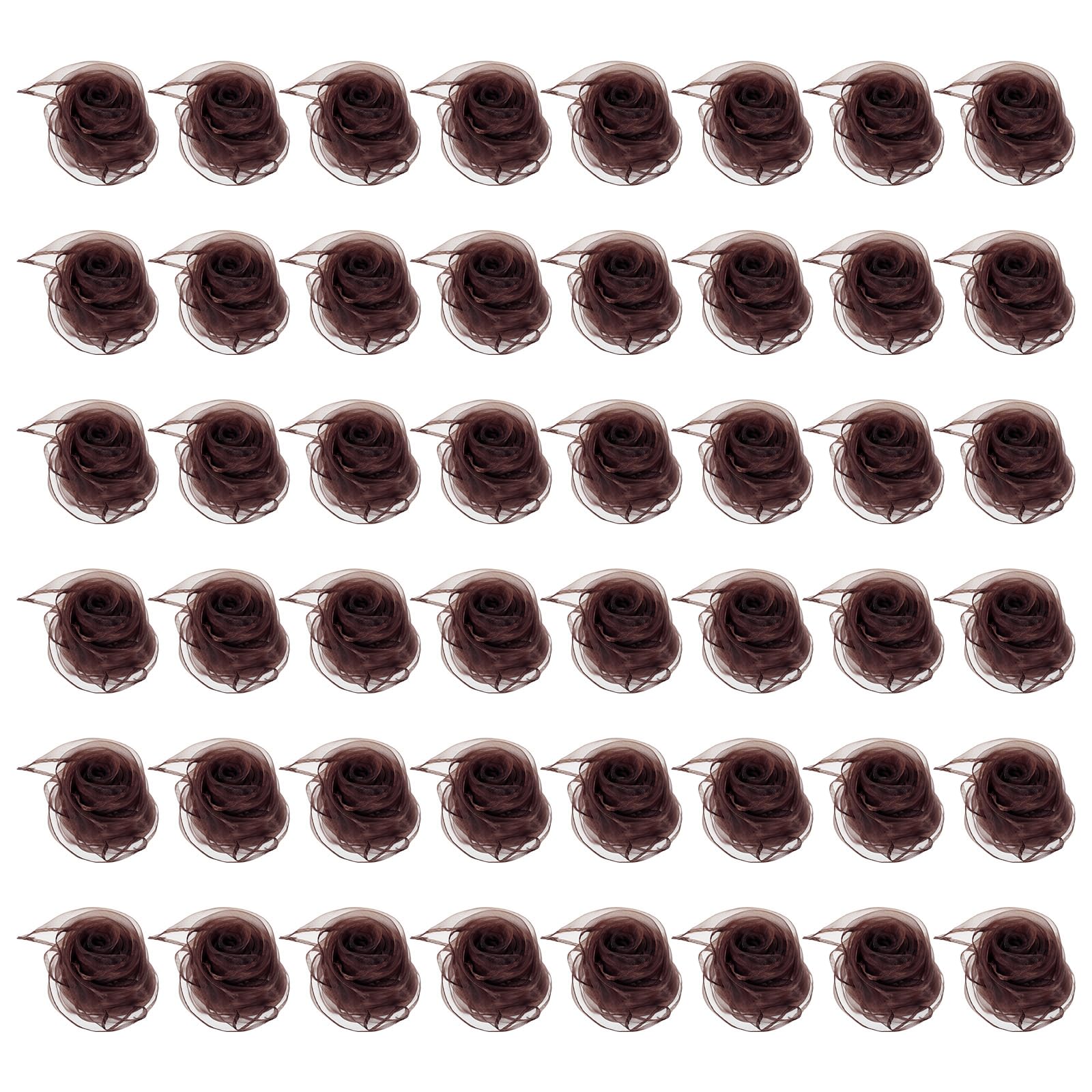 PATIKIL Sciarpe da danza, 48 pezzi, quadrate, da giocoleria, 61 x 50 cm, per movimento musicale, accessori per giocare a giocoleria magica, marrone