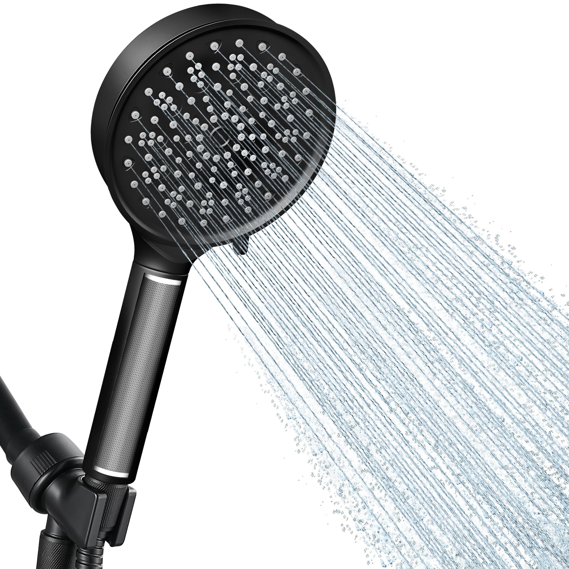 Cobbe Handheld Filtered Shower Head - Filters >99% Chlorine - Advanced 2.0 Carbon System - Water Softening Beads for Hard Water - Relieves Dry, Itchy Skin - Matte Black
