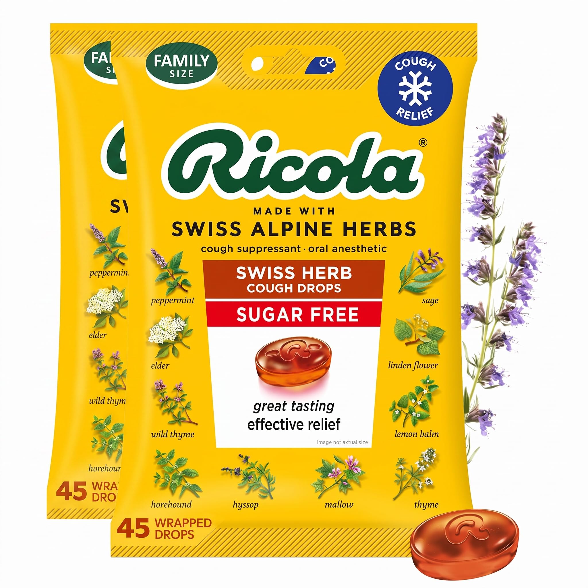 Ricola Original Herb Sugar Free Cough Drops - 45 Count — Amazon image 7