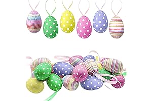 30 PCS Easter Hanging Eggs: Add a Touch of Vibrant Spring Festivity...