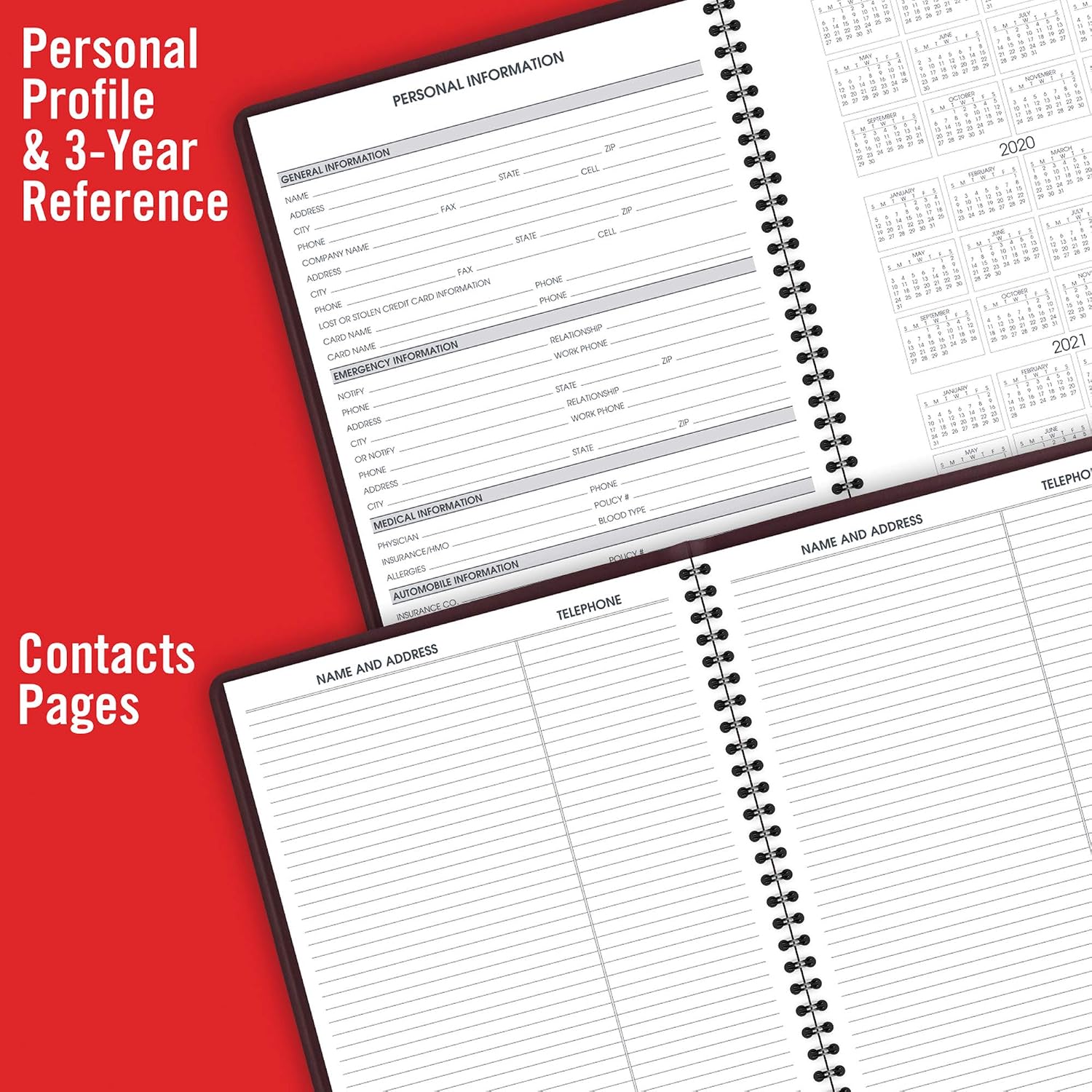 AT-A-GLANCE Recycled Weekly Appointment Book, 8 x 11 Inches, Winestone, 2013 (70-950-50)