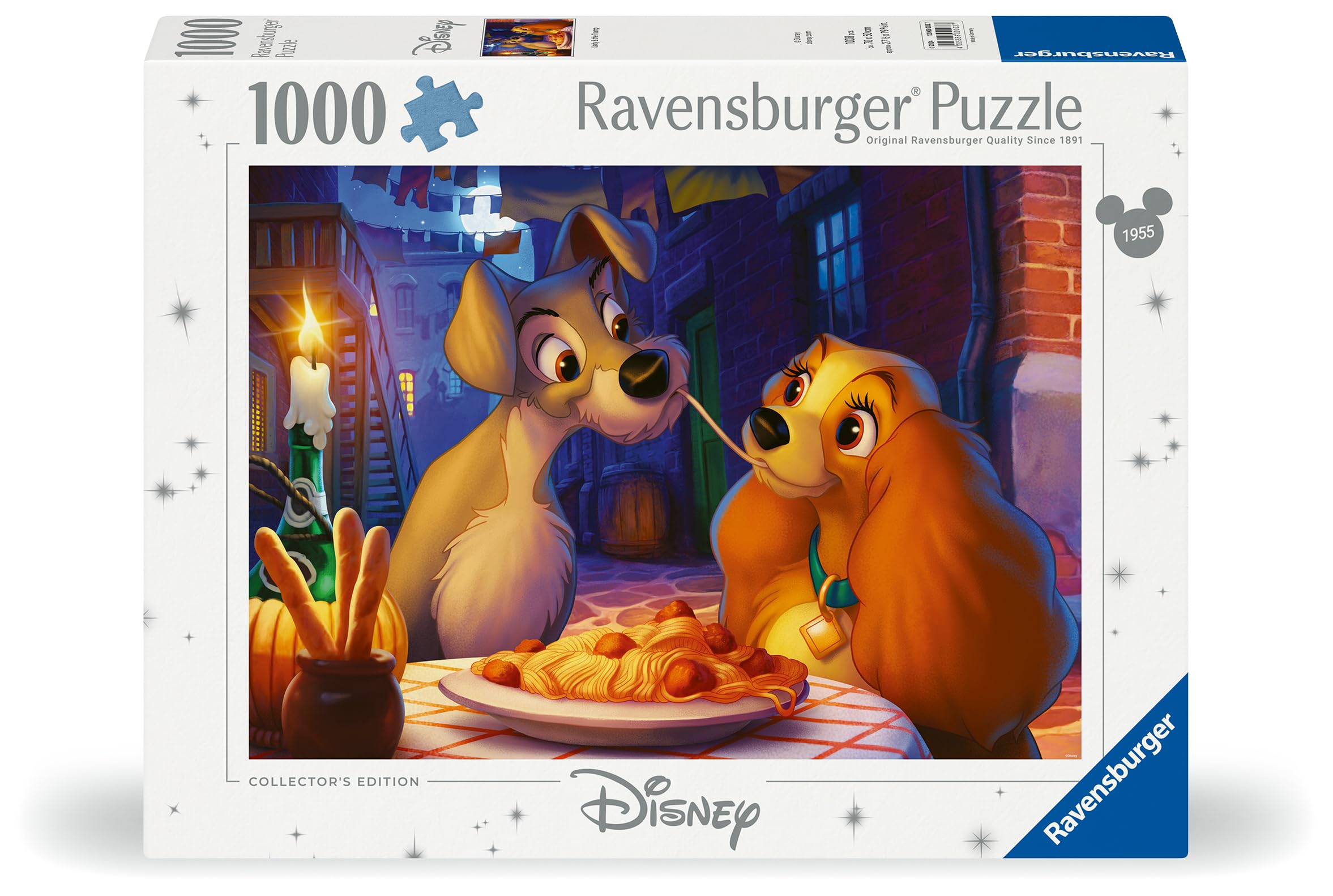 Ravensburger - Puzzle 1000 Pezzi Disney Lilli E Il Vagabondo | Puzzle Disney 1000 Pezzi Per Adulti E Bambini Con Una Misura Di 70x50 Cm | Regalo Per Adulti E Bambini Da 14 Anni E Più