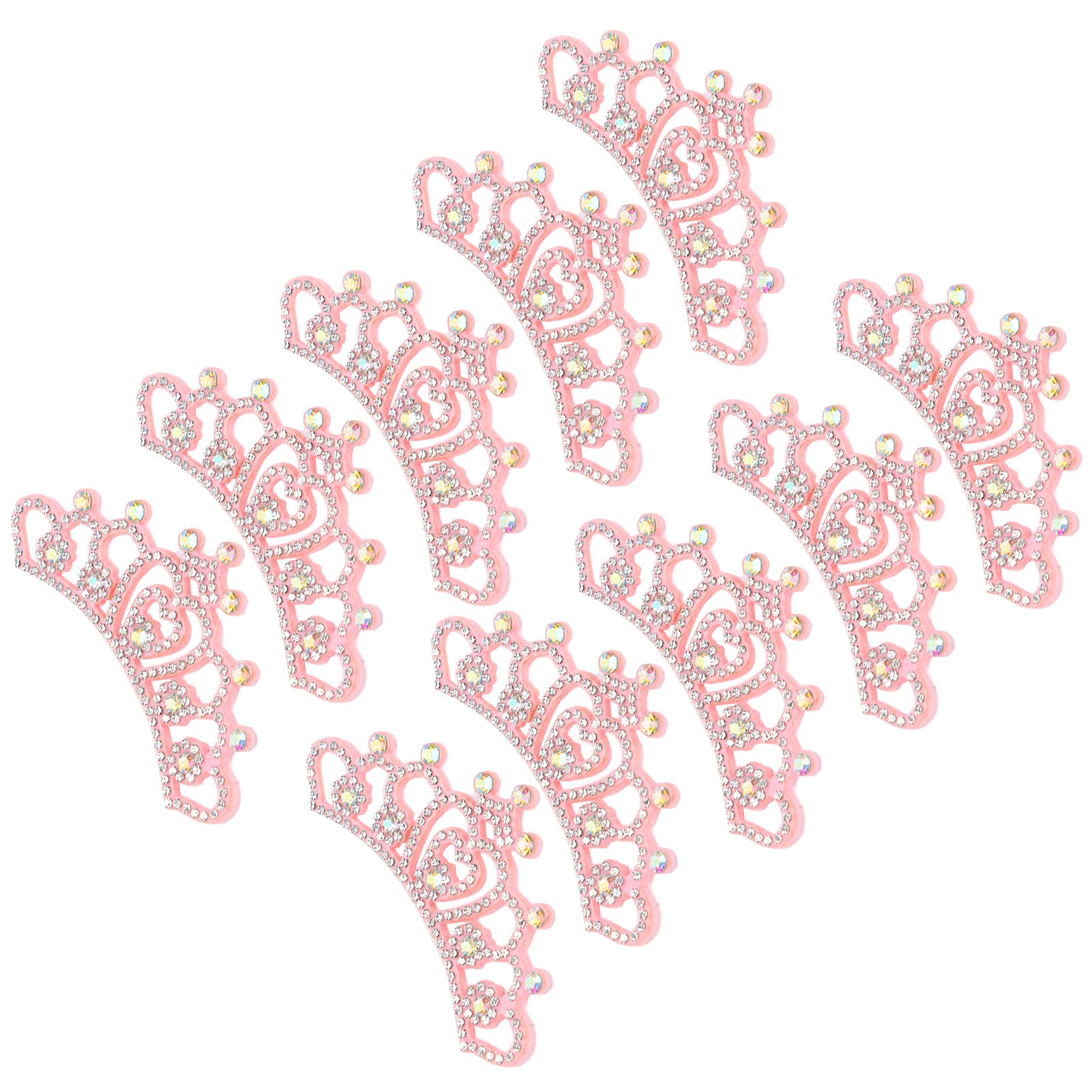 10PCS Cute Crown Shaped Glass Patches for Women's Clothing Decoration, Suitable for Parties and As Gifts (#5)