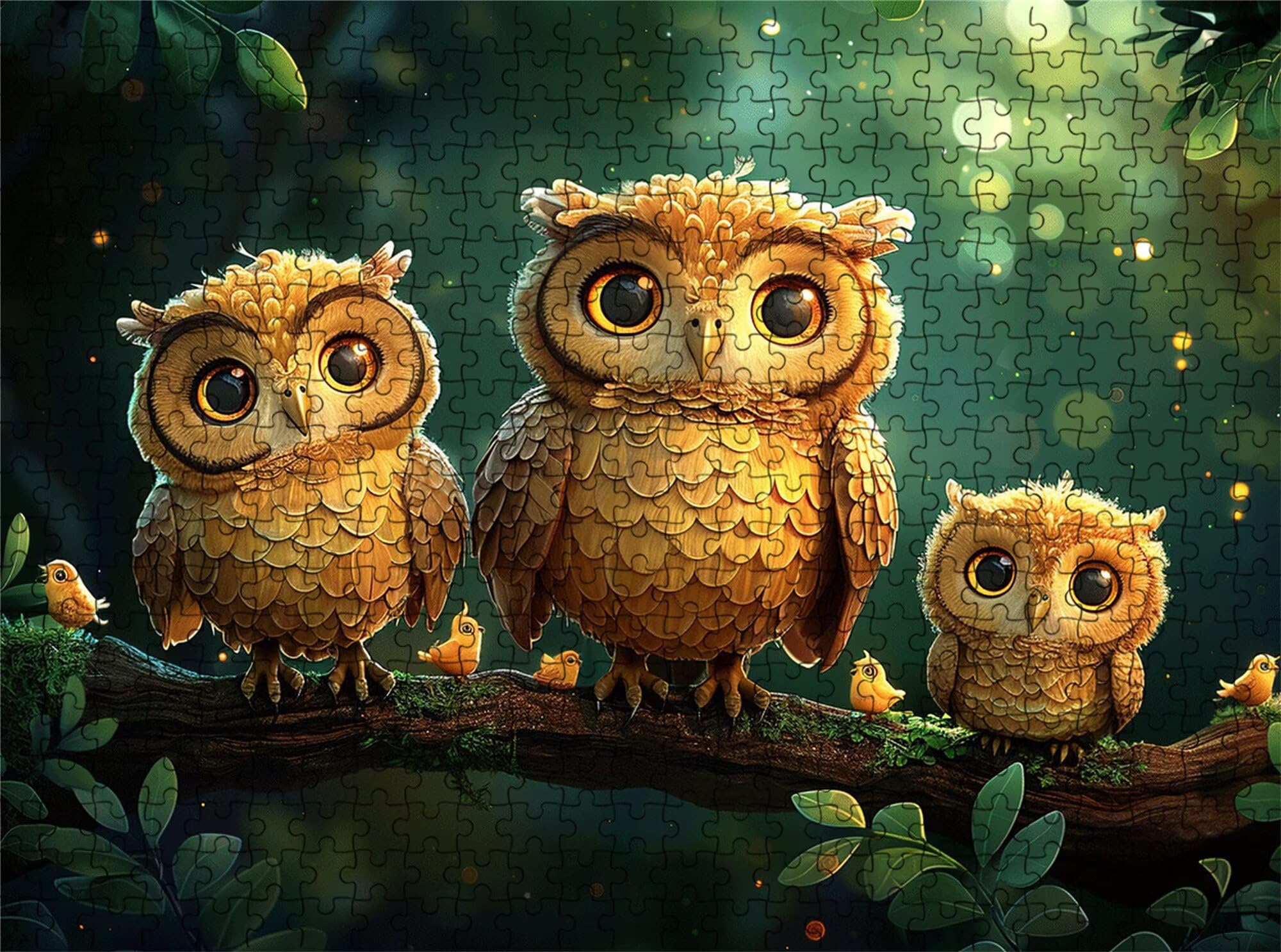 Puzzle 6000 elementów, las sowa puzzle 6000 elementów dla dorosłych i dzieci, premium artystyczna łamigłówka, 179,5x105,5 cm Klasyczna gra puzzli dla dorosłych, dekoracja domu, prezent dla kobiety