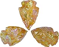 Vista 42 de Amazing Gemstone Punta de flecha de cuarzo Aura de Titanio, cristal y piedra curativa, cabeza de flecha de roca pedernal – 2 a 3 puntas de flecha