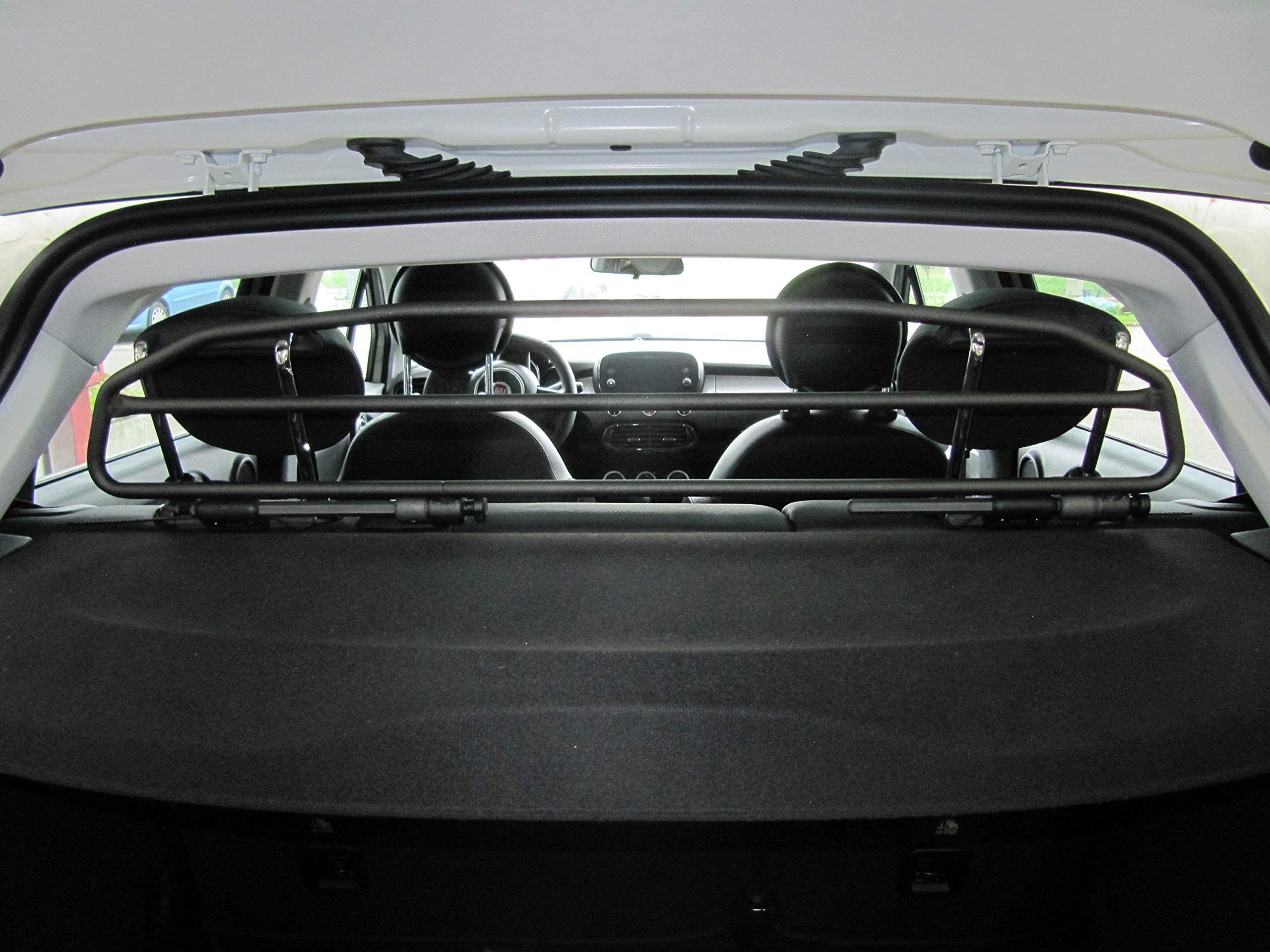 ERGOTECH Divisorio Griglia Rete Divisoria per Fiat 500X, RDA65HBG-2HXXS, per Trasporto Cani e Bagagli