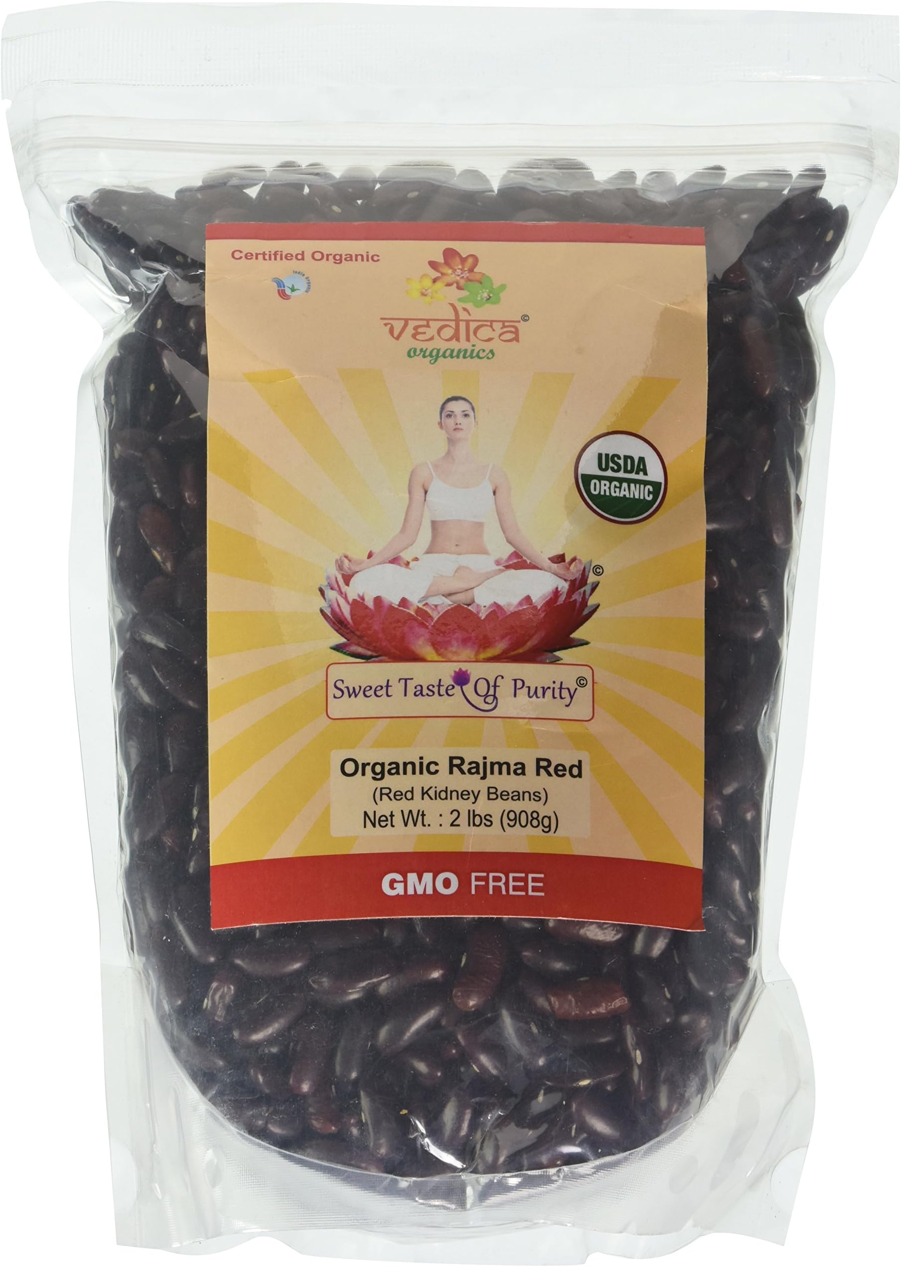 Organic Rajma Red (Red Kidney Beans) (2 Lbs)
