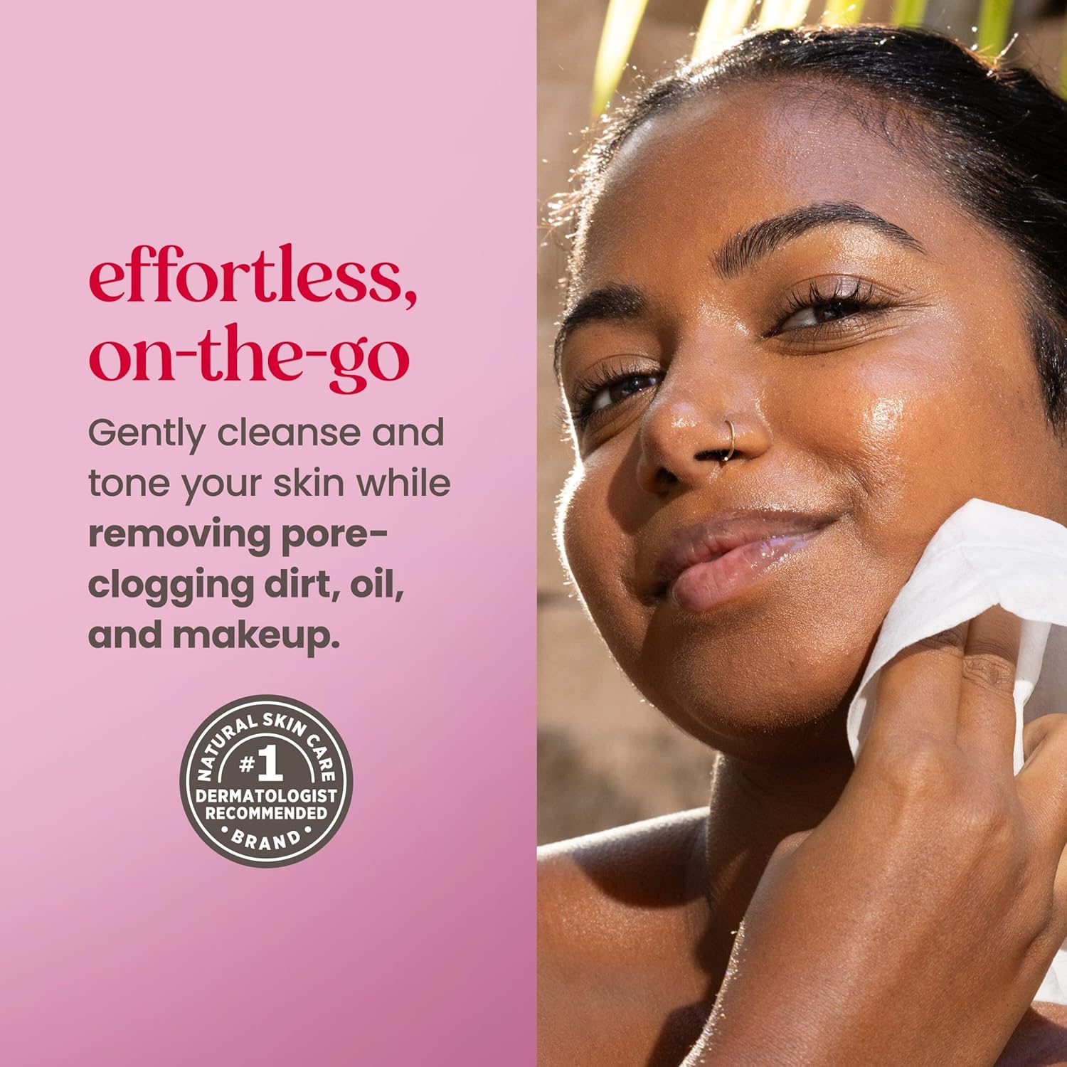 Burt’s Bees Micellar Rose Water Facial Towelettes, 100% Plant Based Cloth; 99% Natural Origin; Remove Makeup, Cleanse, Hydrate; No Oily Residue; All Skin Types; 30 Ct, Pack of 3 (Pack May Vary) - Image 4